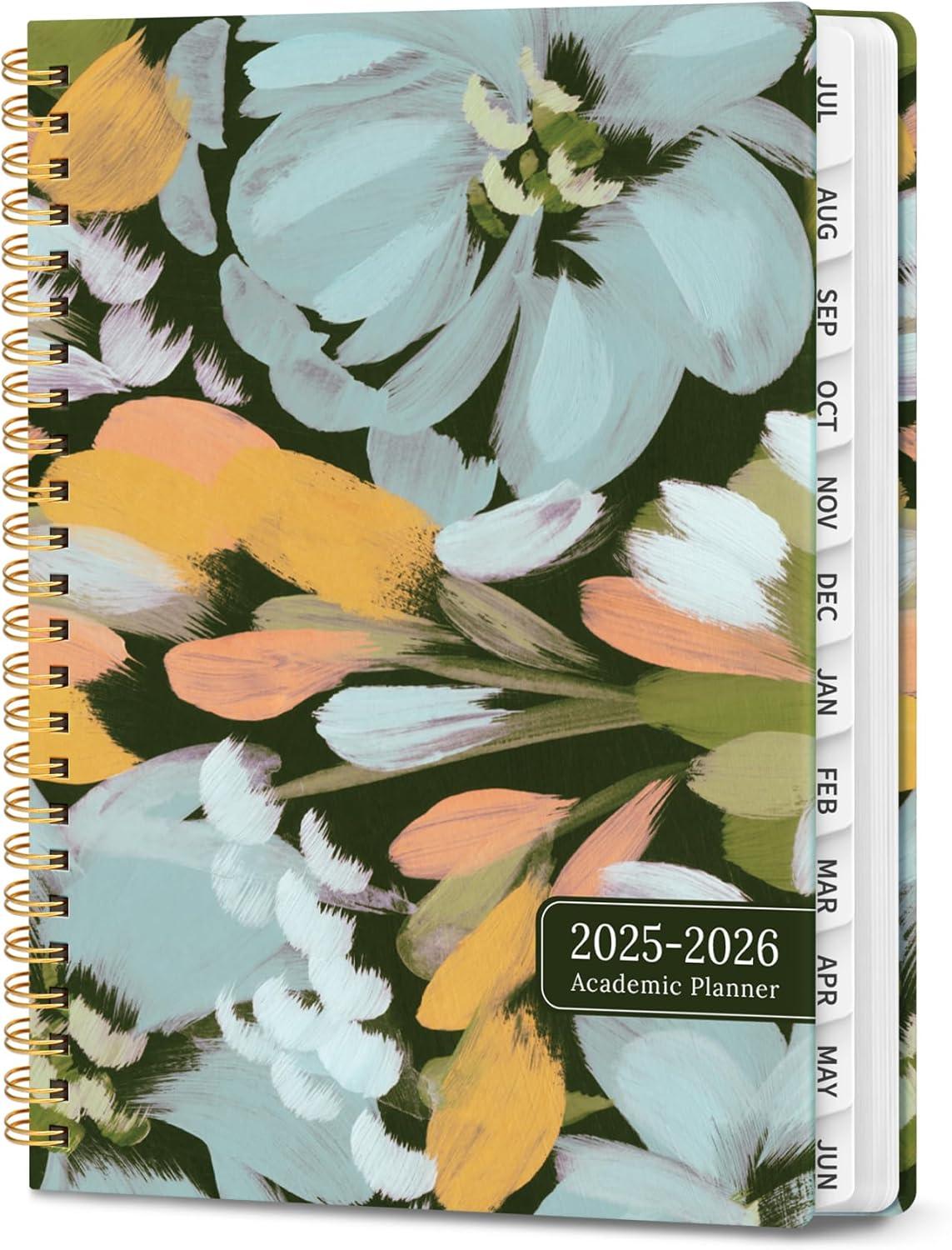 image:image2026 Planner Weekly and Monthly Calendar Planner for Women Jan 2026 Dec 2026 Hardcover Planning Agenda book with Tabs Spiral Bound Inner Pocket Perfect for School Office Supplies 63 x 85 ButterflyOSoft Petals