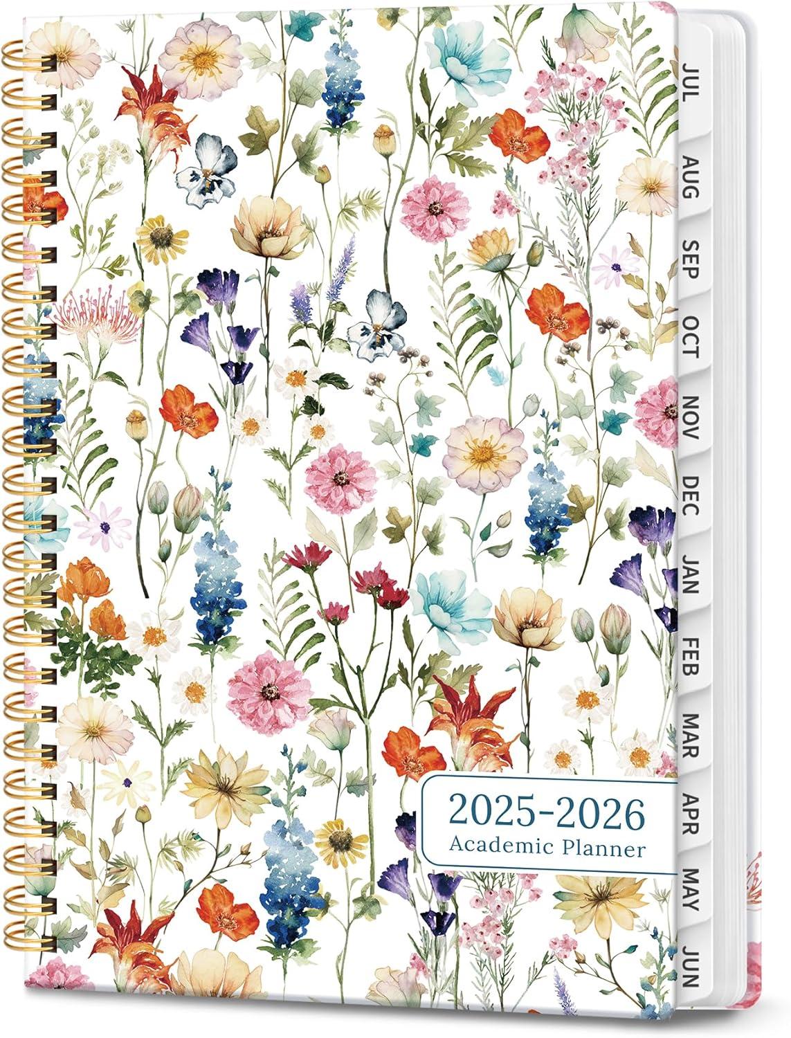 image:image2026 Planner Weekly and Monthly Calendar Planner for Women Jan 2026 Dec 2026 Hardcover Planning Agenda book with Tabs Spiral Bound Inner Pocket Perfect for School Office Supplies 63 x 85 ButterflyAWildflower
