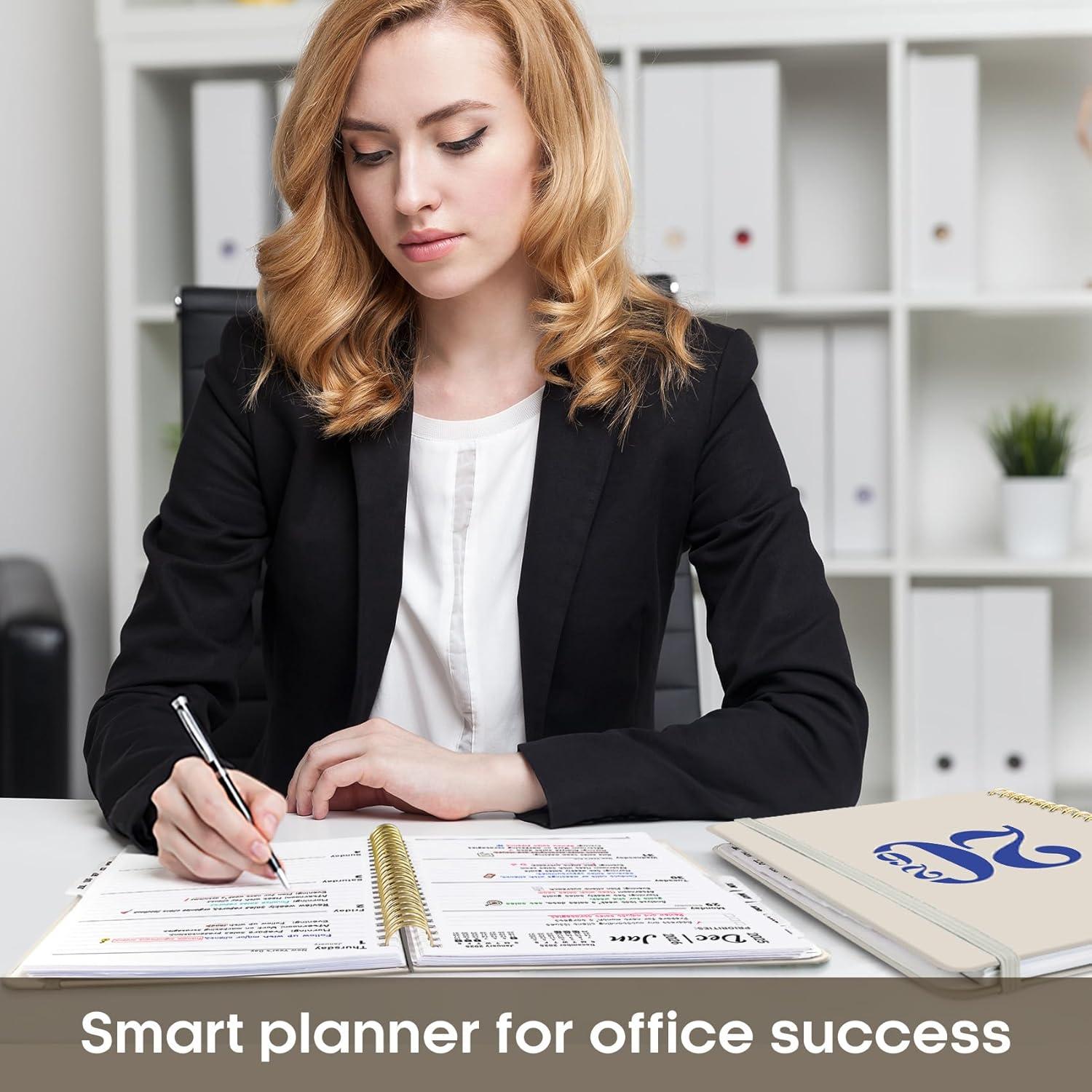 image:image2026 Planner Weekly and Monthly Calender Planner Jan 2026 to Dec 2026 Hardcover 2026 Calendar Book with Tabs amp Inner Pocket Office Home School Supplies for Women amp Men A5 63 x 85 PurpleDGray