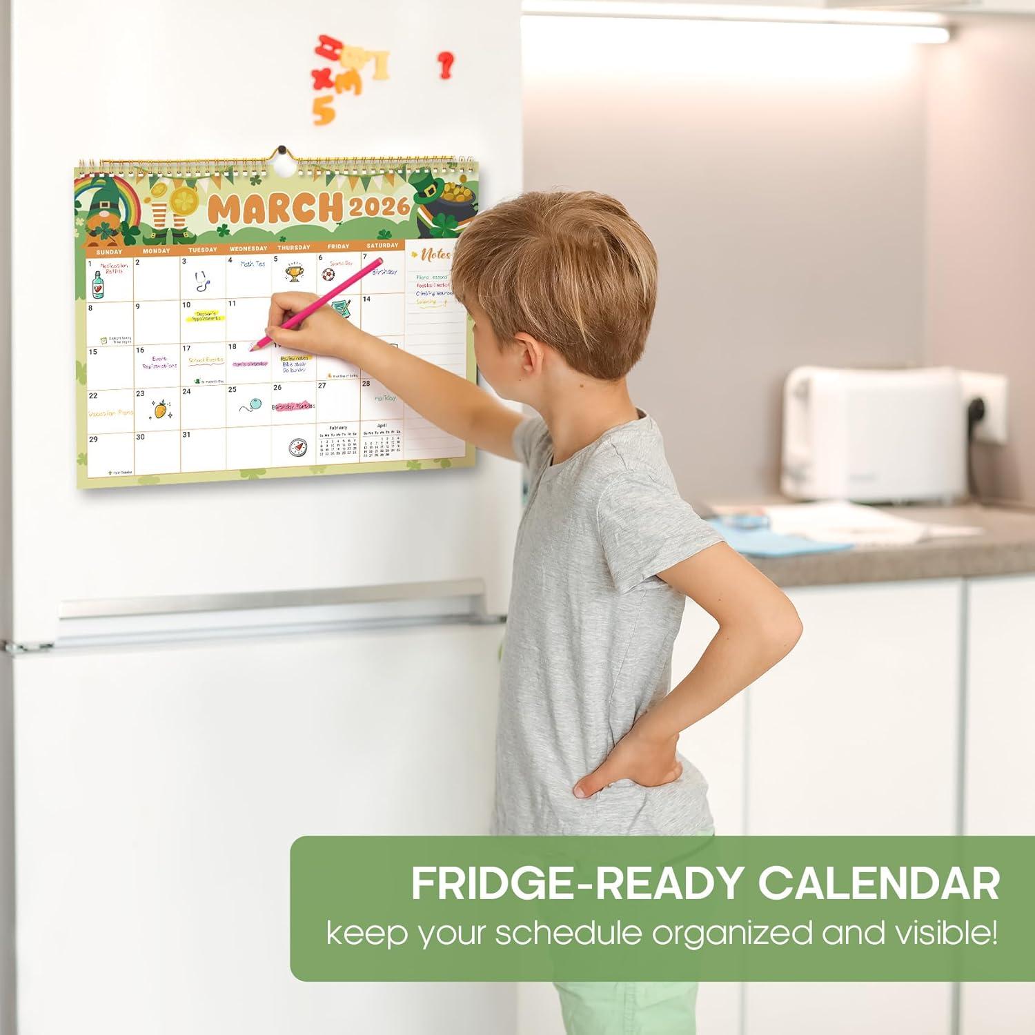 image:imageCalendar 20262027 21Month Wall Calendar Runs Until Jun 2027115 x 147Large Monthly Calendar with TwinWire Binding Perfect for Home or Office Midnight GardenEWatercolor Festival