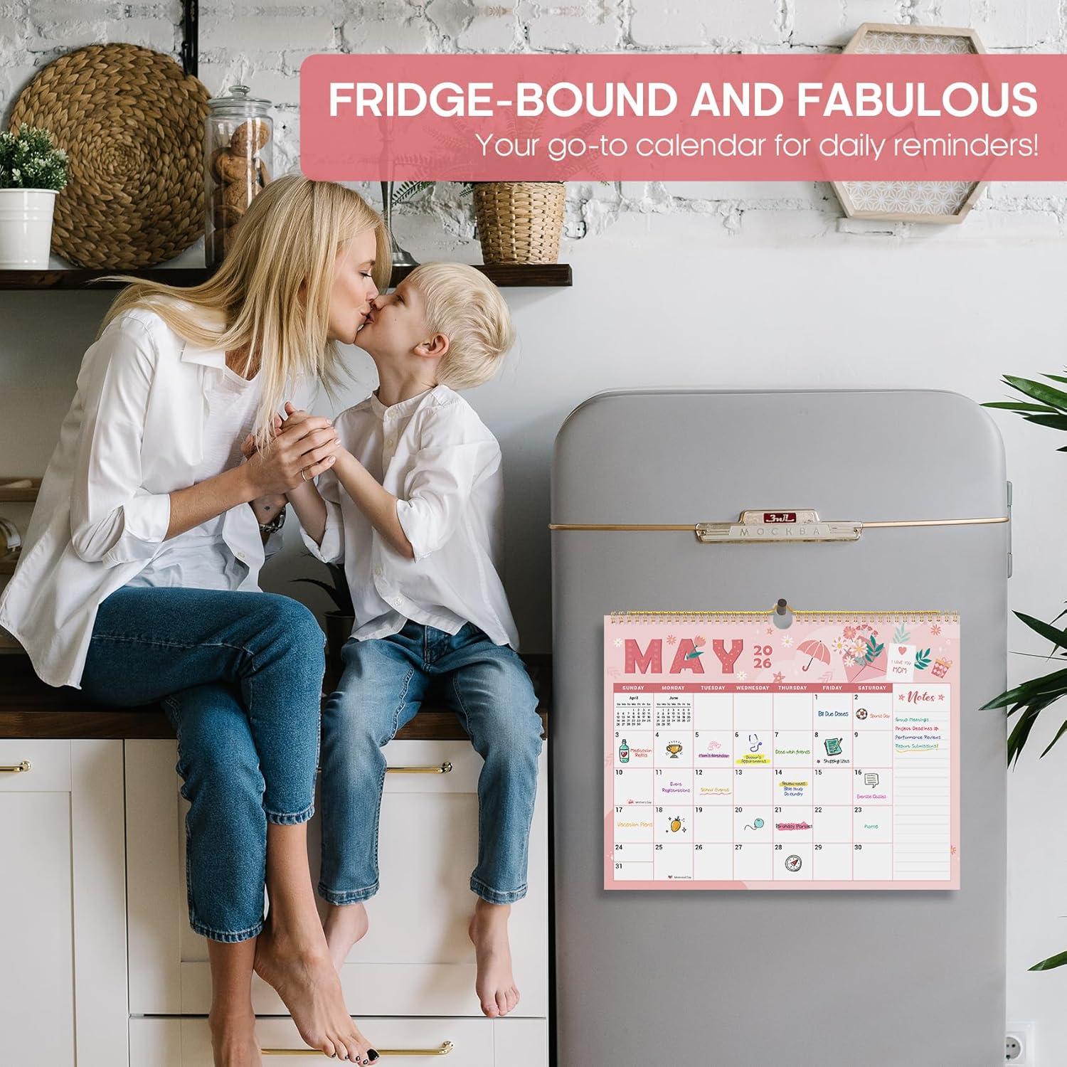image:imageCalendar 20262027 21Month Wall Calendar Runs Until Jun 2027115 x 147Large Monthly Calendar with TwinWire Binding Perfect for Home or Office Midnight GardenAFestival
