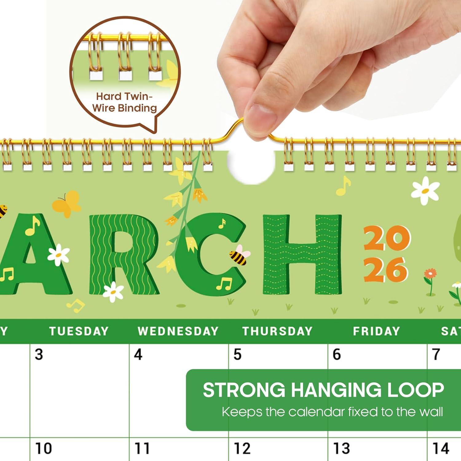 image:imageCalendar 20262027 21Month Wall Calendar Runs Until Jun 2027115 x 147Large Monthly Calendar with TwinWire Binding Perfect for Home or Office Midnight GardenAFestival