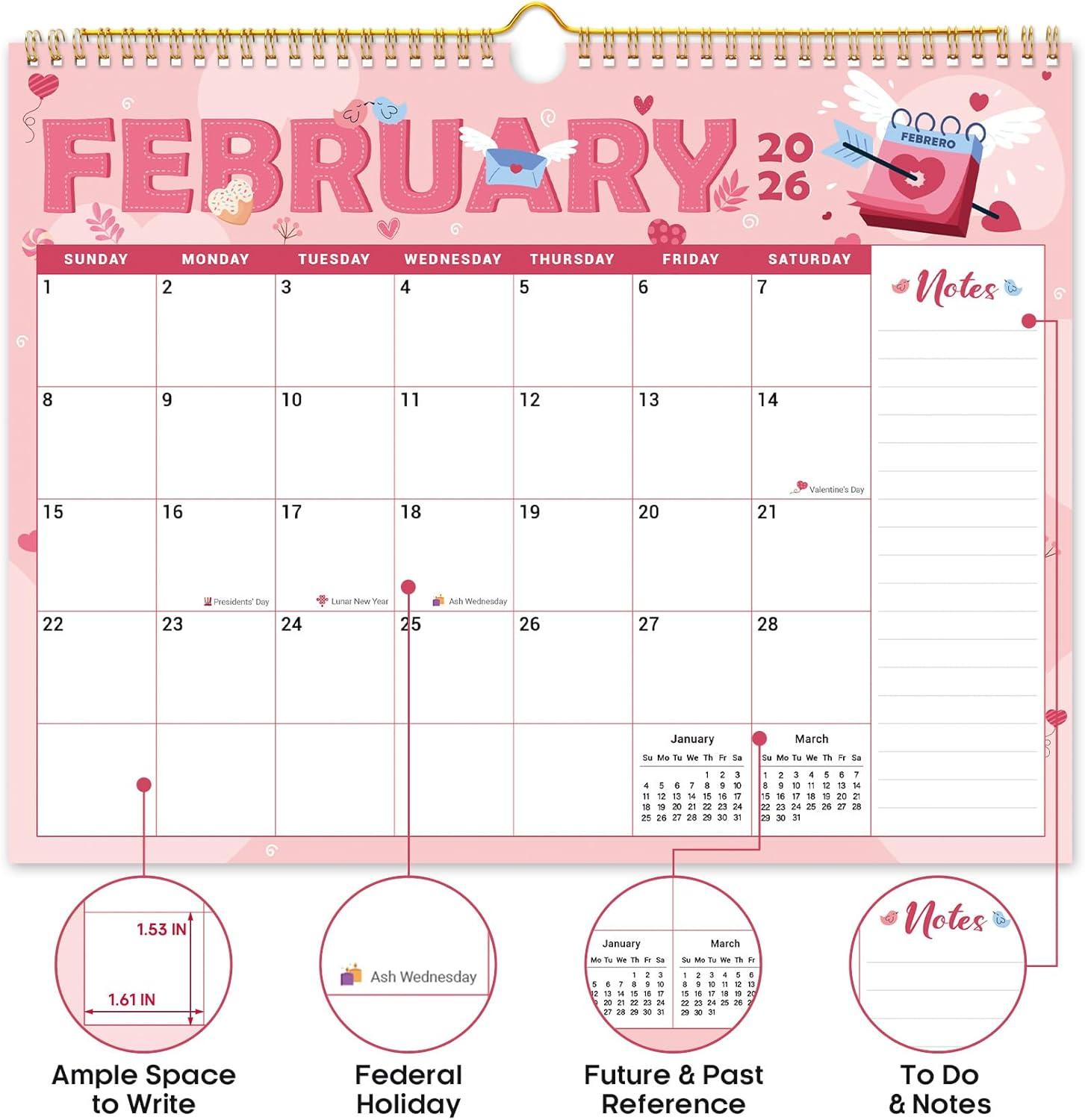 image:imageCalendar 20262027 21Month Wall Calendar Runs Until Jun 2027115 x 147Large Monthly Calendar with TwinWire Binding Perfect for Home or Office Midnight GardenAFestival