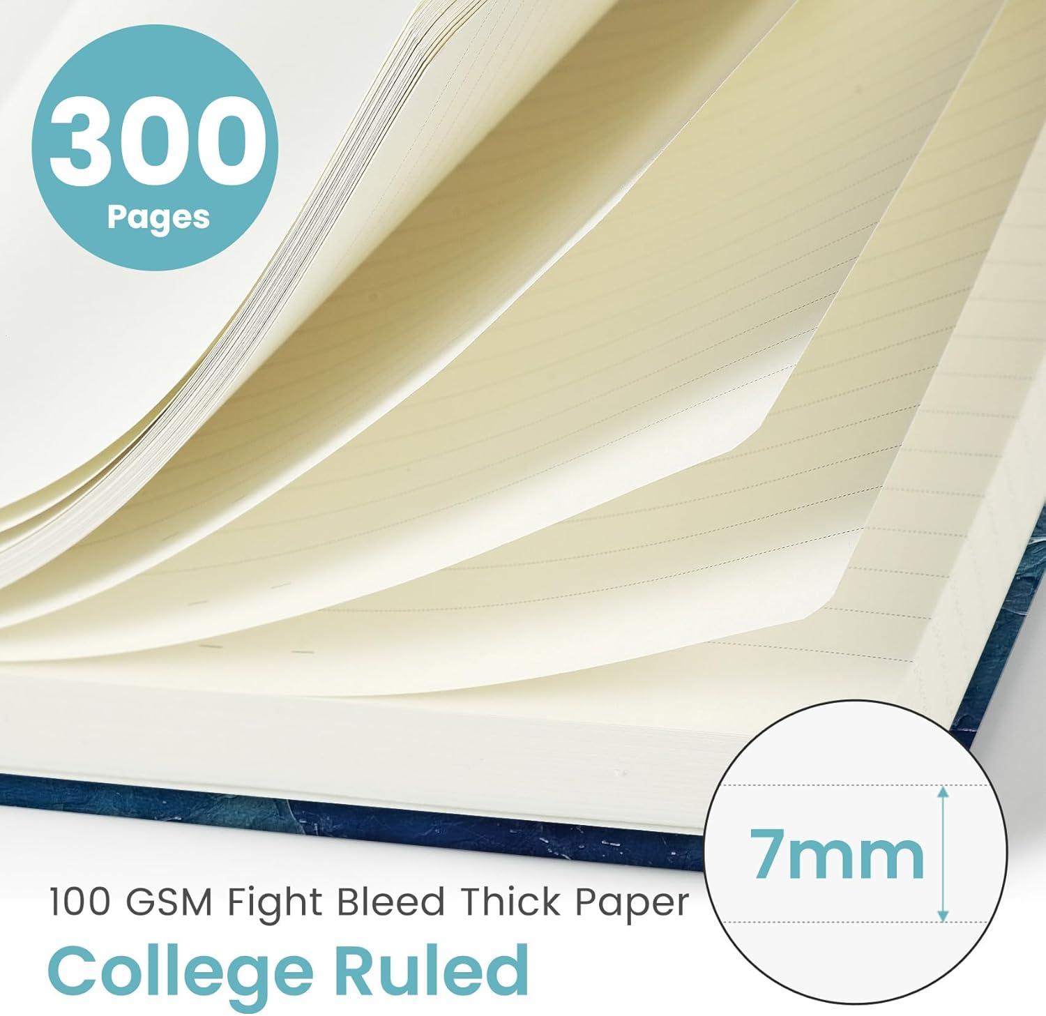 image:imageLined Spiral Notebook Journal for Work 300 Pages Thick B5 71x10 College Ruled Journal for Women amp Writing Hardcover Notebook for Note Taking Perfect for Office Home School Midnight BloomGSunset