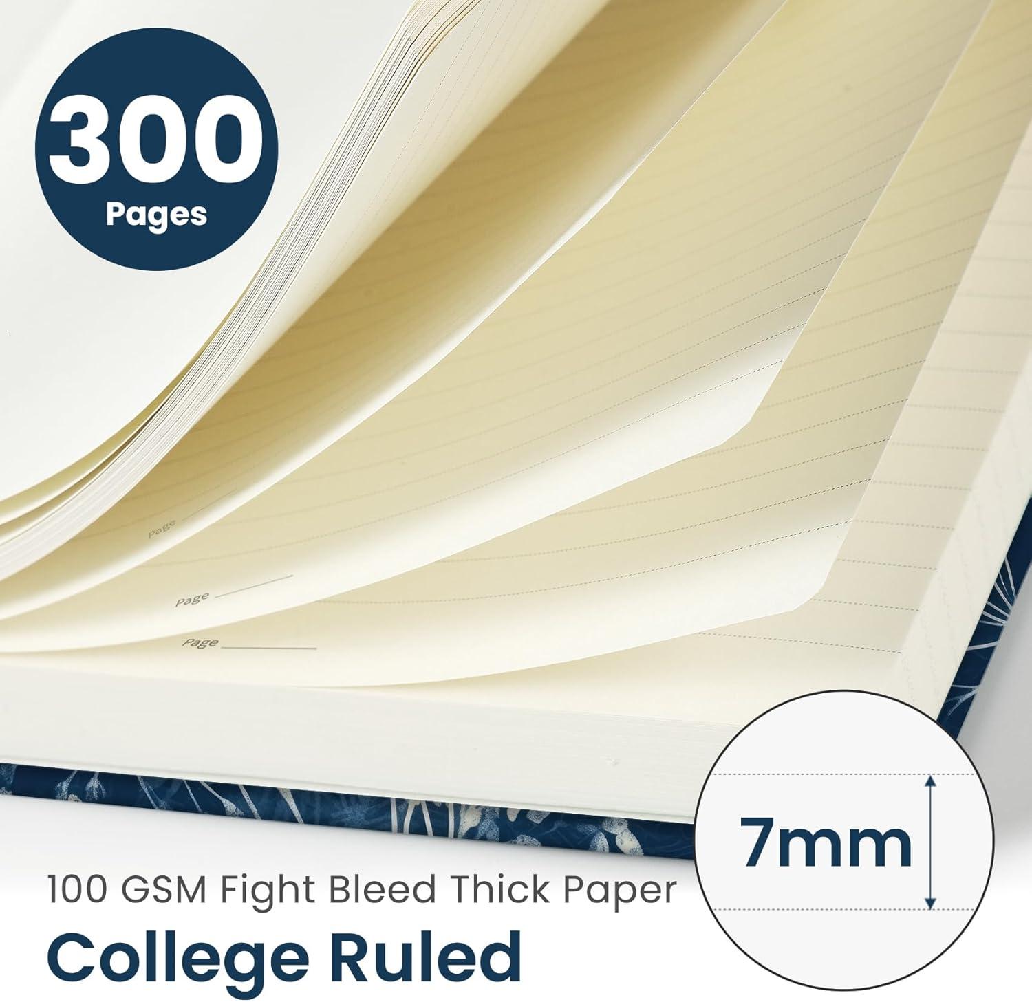 image:imageLined Spiral Notebook Journal for Work 300 Pages Thick B5 71x10 College Ruled Journal for Women amp Writing Hardcover Notebook for Note Taking Perfect for Office Home School Midnight BloomHRustic Bloom