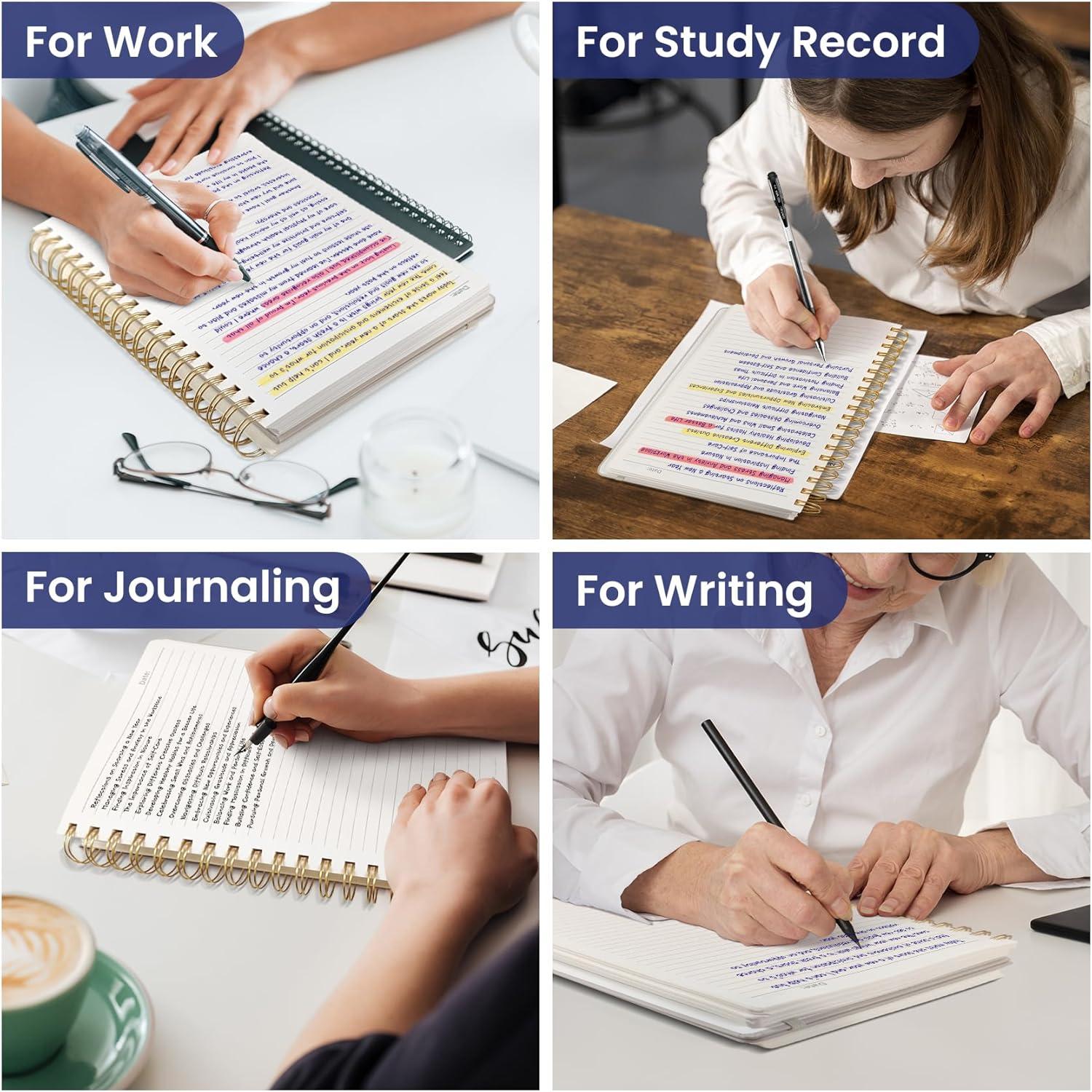 image:imageLined Spiral Notebook Journal for Work 300 Pages Thick B5 71x10 College Ruled Journal for Women amp Writing Hardcover Notebook for Note Taking Perfect for Office Home School Midnight BloomMCelestial Garden