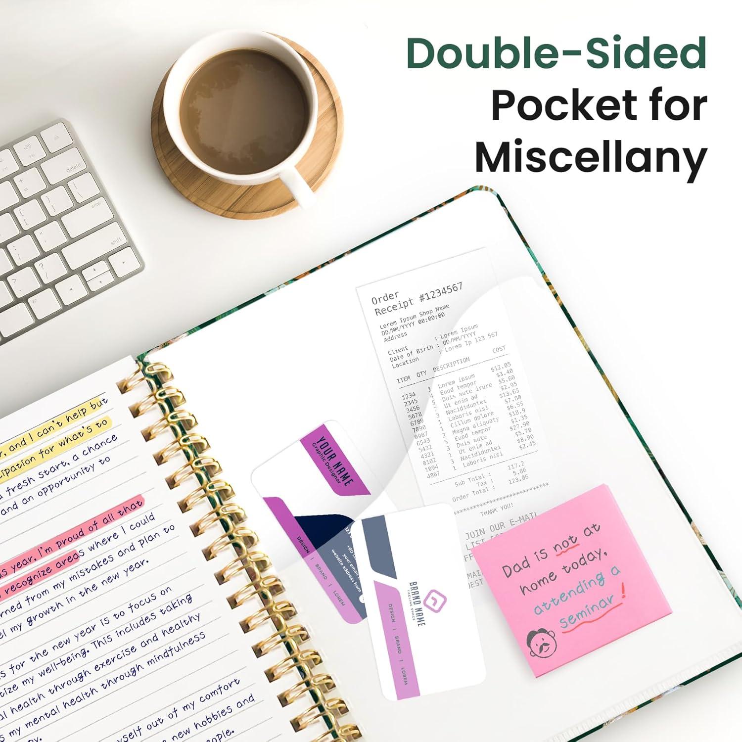 image:imageLined Spiral Notebook Journal for Work 300 Pages Thick B5 71x10 College Ruled Journal for Women amp Writing Hardcover Notebook for Note Taking Perfect for Office Home School Midnight BloomQButterfly