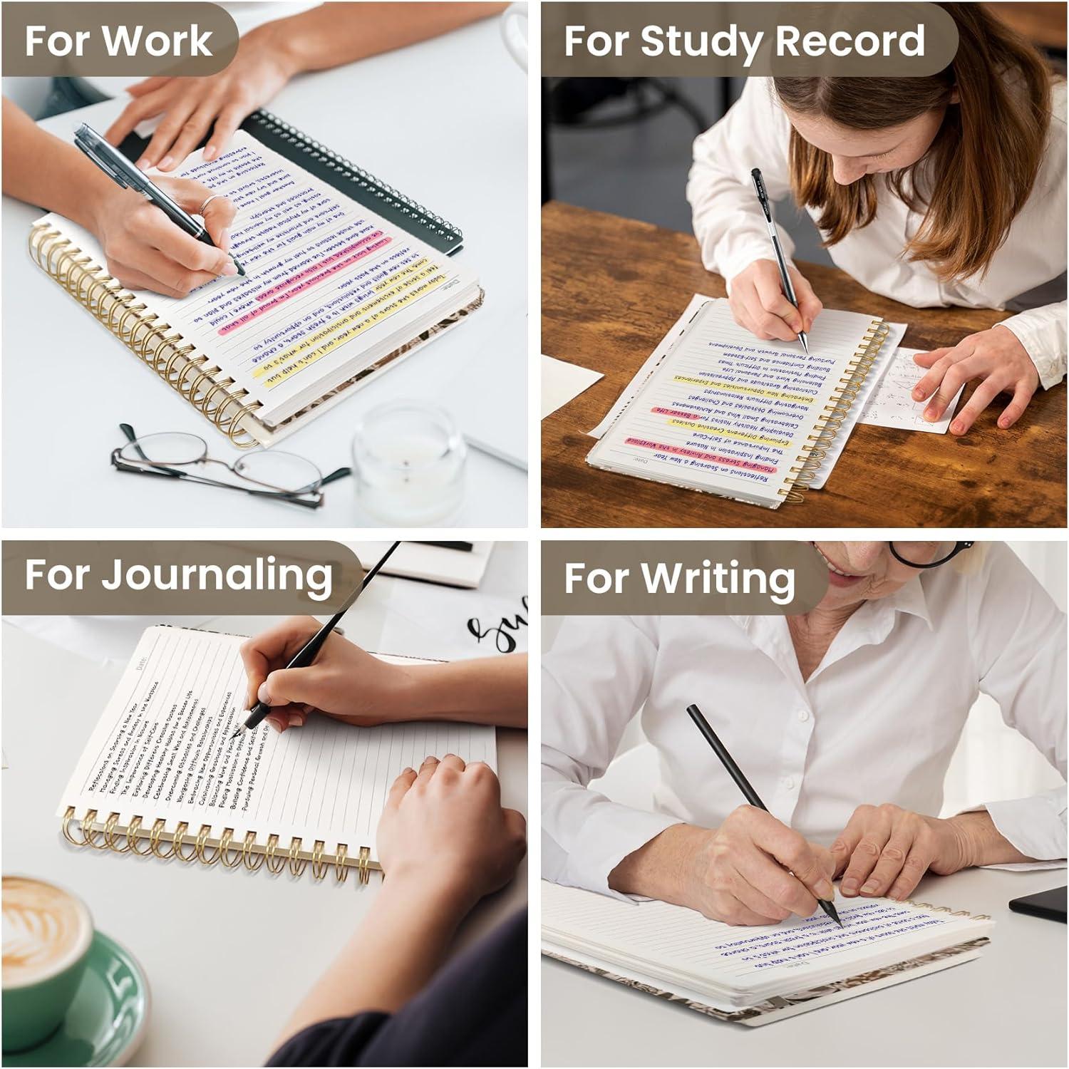 image:imageLined Spiral Notebook Journal for Work 300 Pages Thick B5 71x10 College Ruled Journal for Women amp Writing Hardcover Notebook for Note Taking Perfect for Office Home School Midnight BloomNMagical Forest