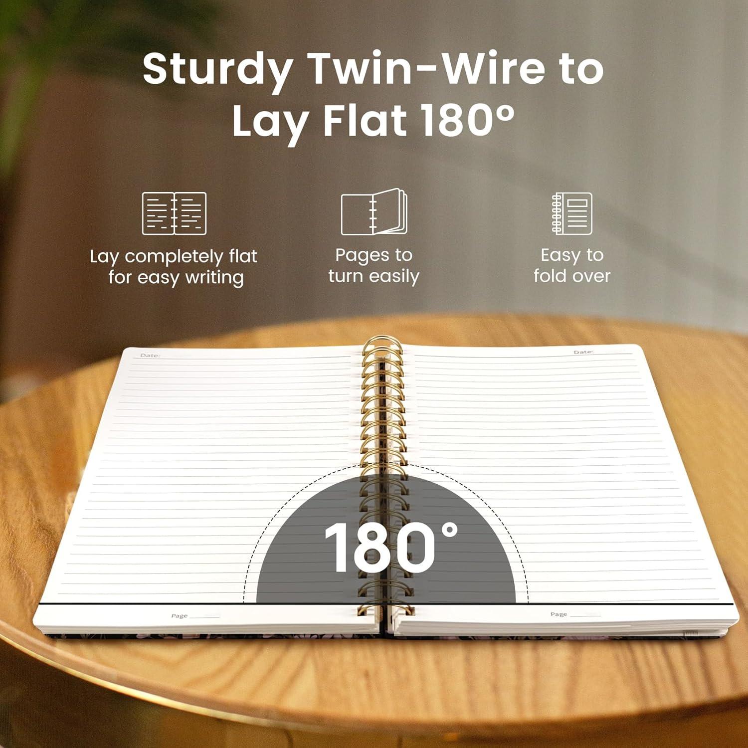 image:imageLined Spiral Notebook Journal for Work 300 Pages Thick B5 71x10 College Ruled Journal for Women amp Writing Hardcover Notebook for Note Taking Perfect for Office Home School Midnight BloomIMushroom