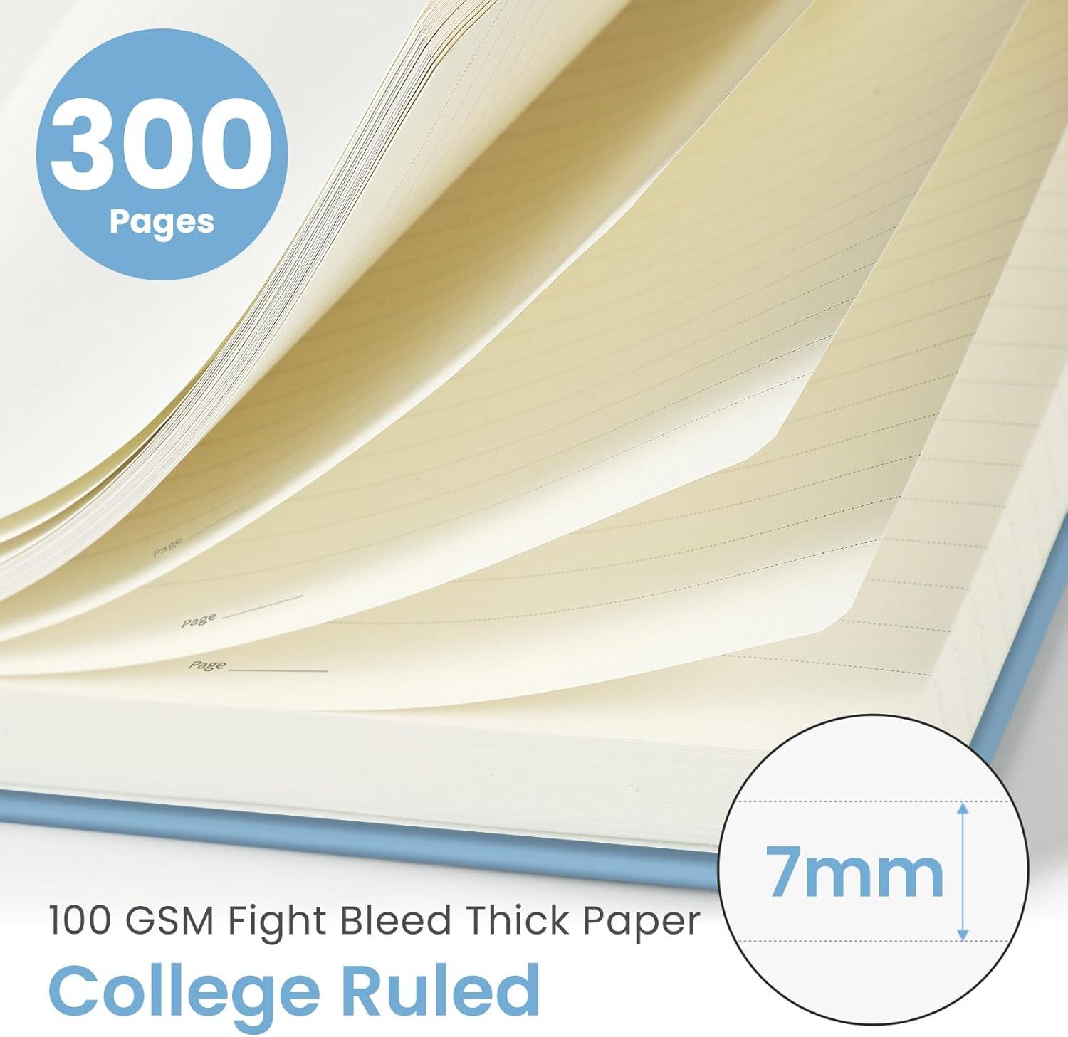 image:imageLined Spiral Notebook Journal for Work 300 Pages Thick B5 71x10 College Ruled Journal for Women amp Writing Hardcover Notebook for Note Taking Perfect for Office Home School Midnight BloomJLinedBlue