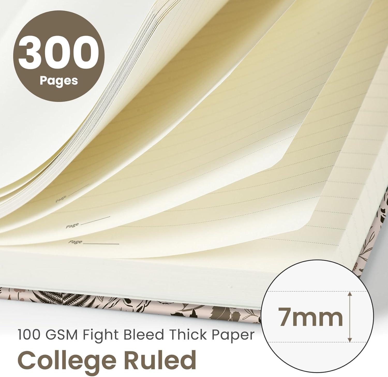 image:imageLined Spiral Notebook Journal for Work 300 Pages Thick B5 71x10 College Ruled Journal for Women amp Writing Hardcover Notebook for Note Taking Perfect for Office Home School Midnight BloomNMagical Forest