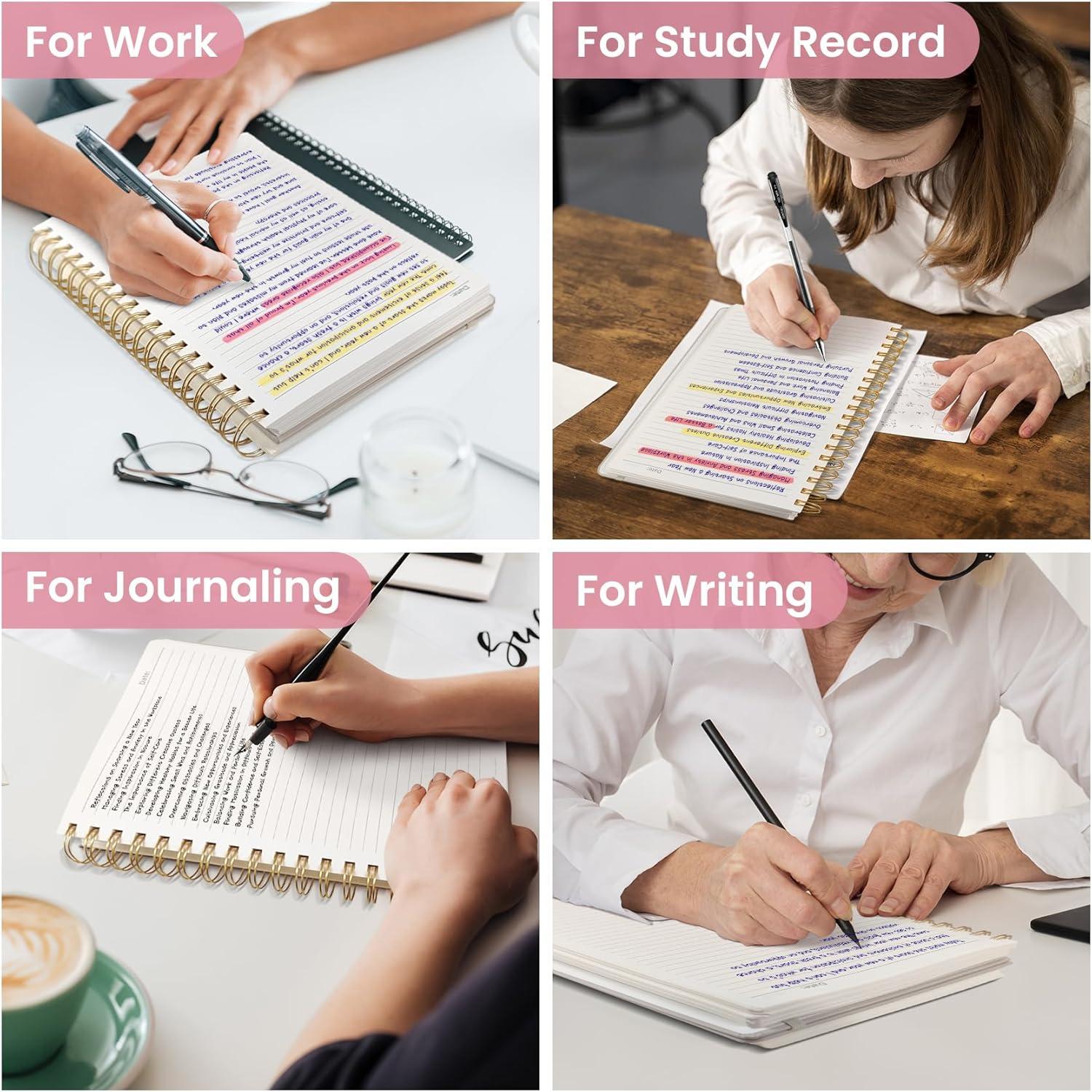 image:imageLined Spiral Notebook Journal for Work 300 Pages Thick B5 71x10 College Ruled Journal for Women amp Writing Hardcover Notebook for Note Taking Perfect for Office Home School Midnight BloomDFloral