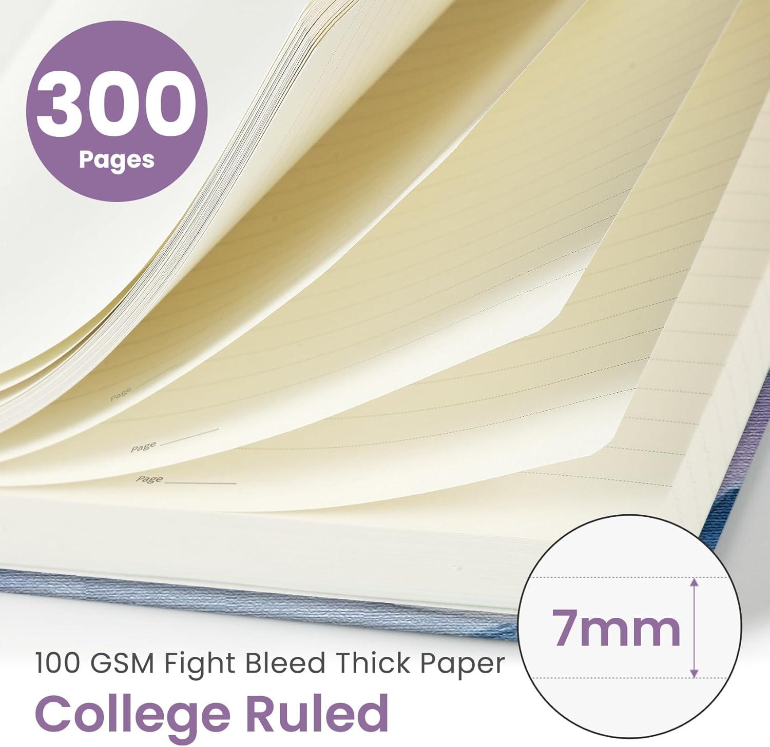 image:imageLined Spiral Notebook Journal for Work 300 Pages Thick B5 71x10 College Ruled Journal for Women amp Writing Hardcover Notebook for Note Taking Perfect for Office Home School Midnight BloomKDistant Peak