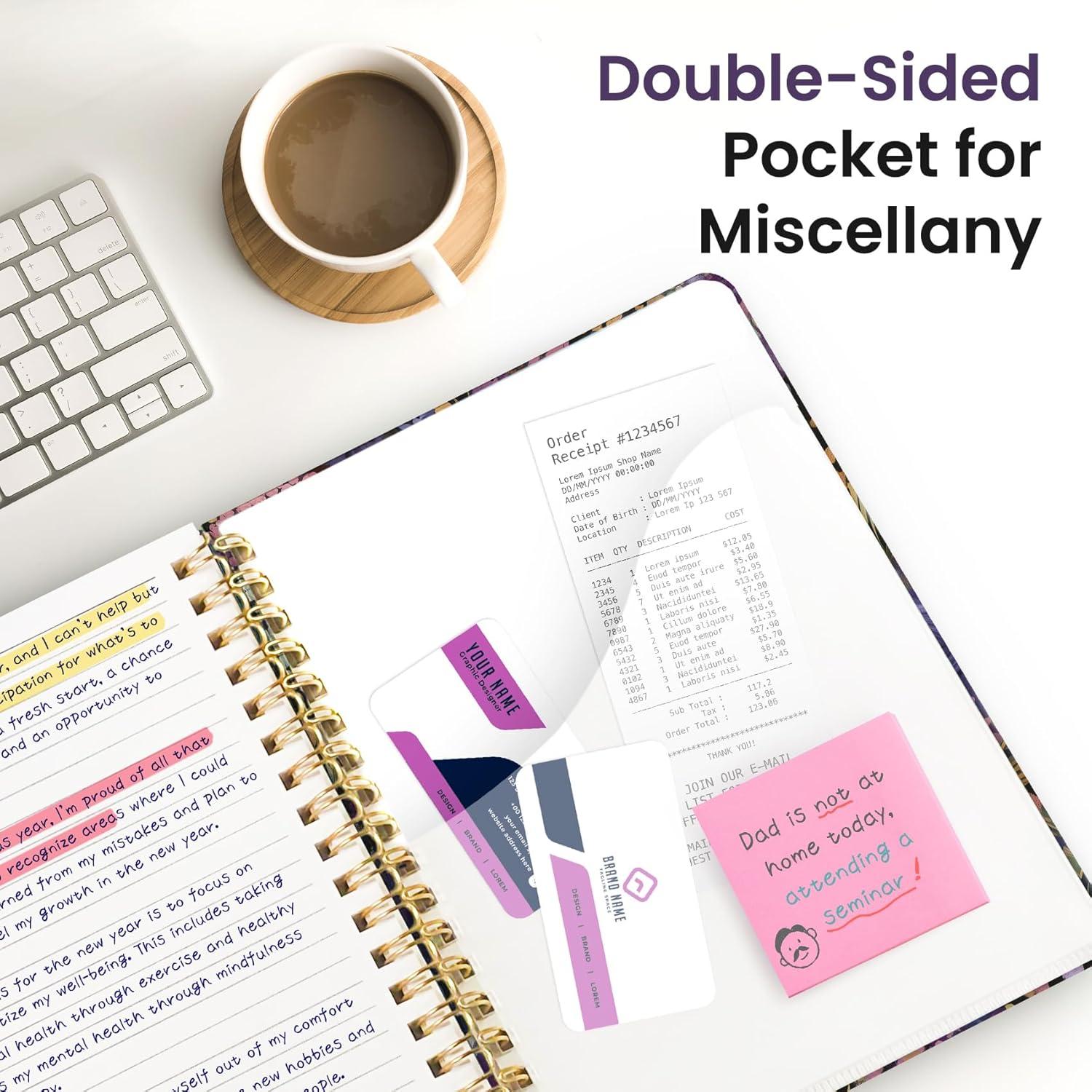 image:imageLined Spiral Notebook Journal for Work 300 Pages Thick B5 71x10 College Ruled Journal for Women amp Writing Hardcover Notebook for Note Taking Perfect for Office Home School Midnight BloomLMidnight Bloom