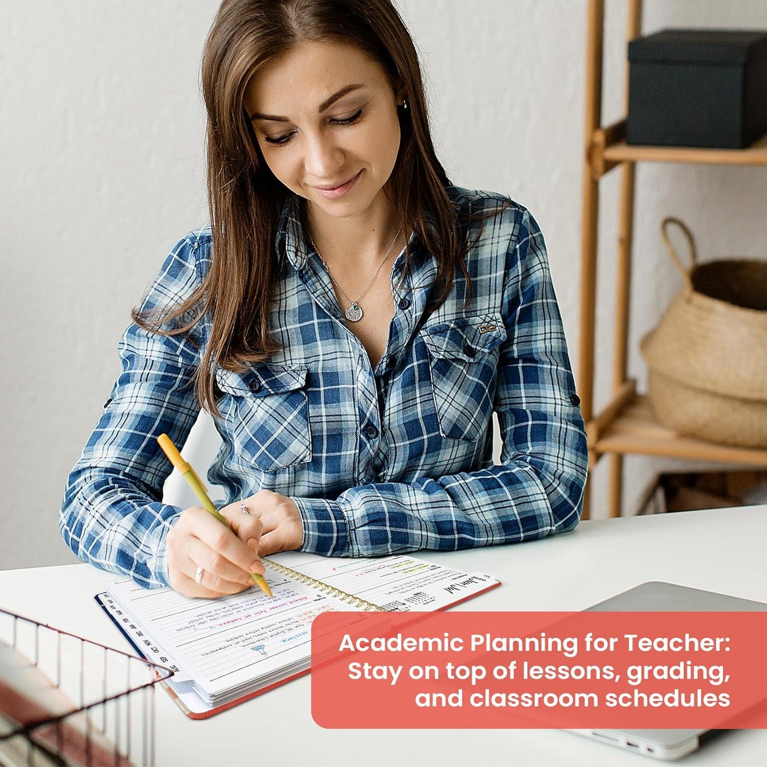 image:imagePlanner 20262027 Academic Monthly Weekly Spiral Calendar July 2026 June 2027 Hardcover Agenda Notebook with Tabs 85 x 11 Perfect for Students Teachers School amp Daily Planning Twilight BloomPCoastal Sunset