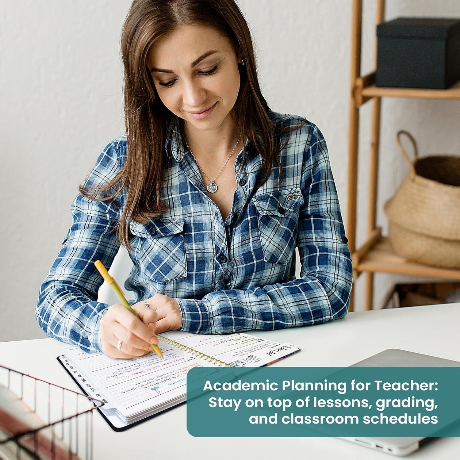 image:imagePlanner 20262027 Academic Monthly Weekly Spiral Calendar July 2026 June 2027 Hardcover Agenda Notebook with Tabs 85 x 11 Perfect for Students Teachers School amp Daily Planning Twilight BloomQTurtle Meeting