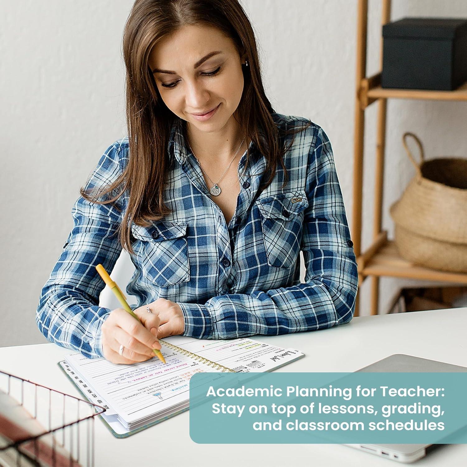 image:imagePlanner 20262027 Academic Monthly Weekly Spiral Calendar July 2026 June 2027 Hardcover Agenda Notebook with Tabs 85 x 11 Perfect for Students Teachers School amp Daily Planning Twilight BloomMFloral Halo