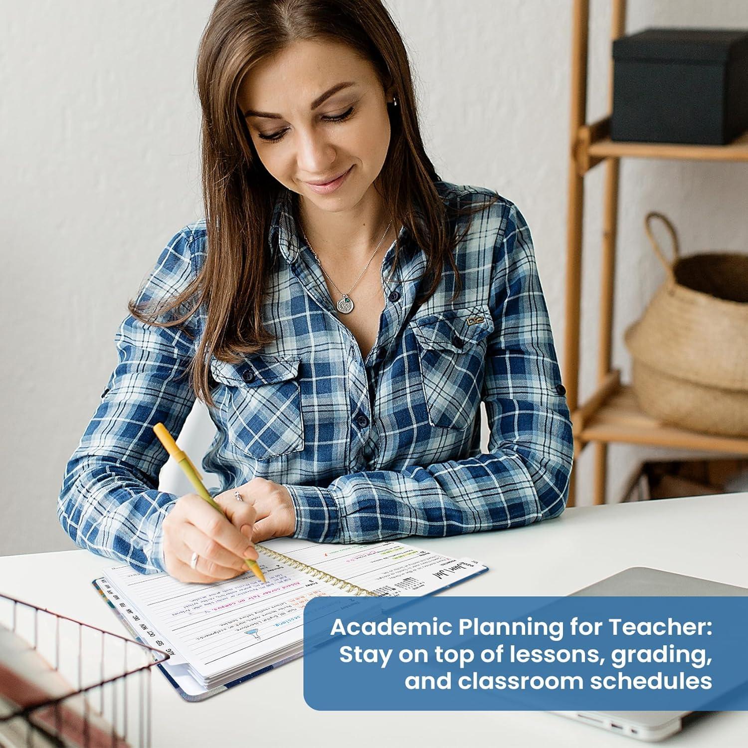 image:imagePlanner 20262027 Academic Monthly Weekly Spiral Calendar July 2026 June 2027 Hardcover Agenda Notebook with Tabs 85 x 11 Perfect for Students Teachers School amp Daily Planning Twilight BloomUSubmerged Dalmatians