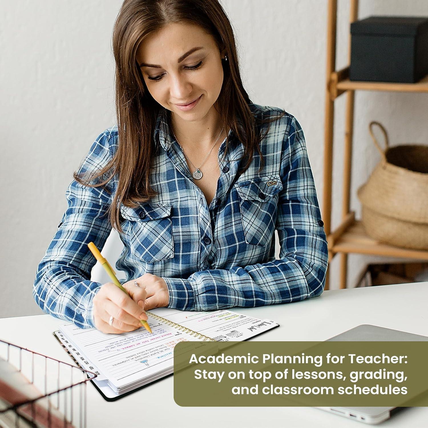 image:imagePlanner 20262027 Academic Monthly Weekly Spiral Calendar July 2026 June 2027 Hardcover Agenda Notebook with Tabs 85 x 11 Perfect for Students Teachers School amp Daily Planning Twilight BloomCWildwood Fox