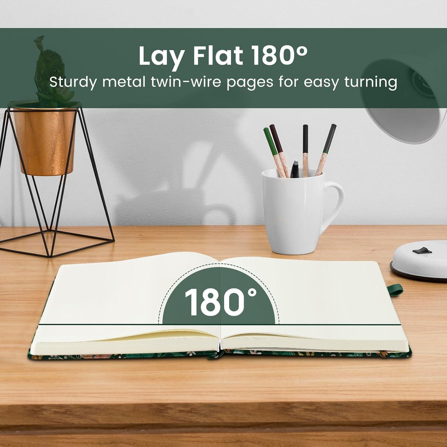 image:imageTaja Lined Journal Notebook for Women amp Men Hardcover Leather Journal for writing A5 College Ruled Notebook for Work amp Note Taking Perfect for Office School Home Supplies 160 Pages GardenCButterfly