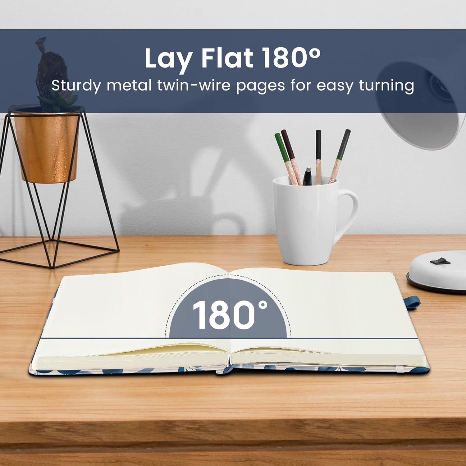 image:imageTaja Lined Journal Notebook for Women amp Men Hardcover Leather Journal for writing A5 College Ruled Notebook for Work amp Note Taking Perfect for Office School Home Supplies 160 Pages GardenMWatercolor Petal