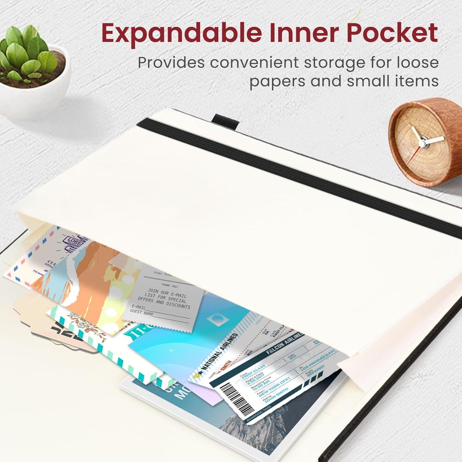 image:imageTaja Lined Journal Notebook for Women amp Men Hardcover Leather Journal for writing A5 College Ruled Notebook for Work amp Note Taking Perfect for Office School Home Supplies 160 Pages GardenXBlack