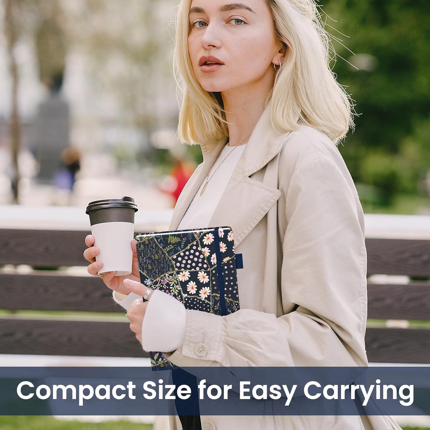 image:imageTaja Lined Journal Notebook for Women amp Men Hardcover Leather Journal for writing A5 College Ruled Notebook for Work amp Note Taking Perfect for Office School Home Supplies 160 Pages GardenEPatchwork Floral