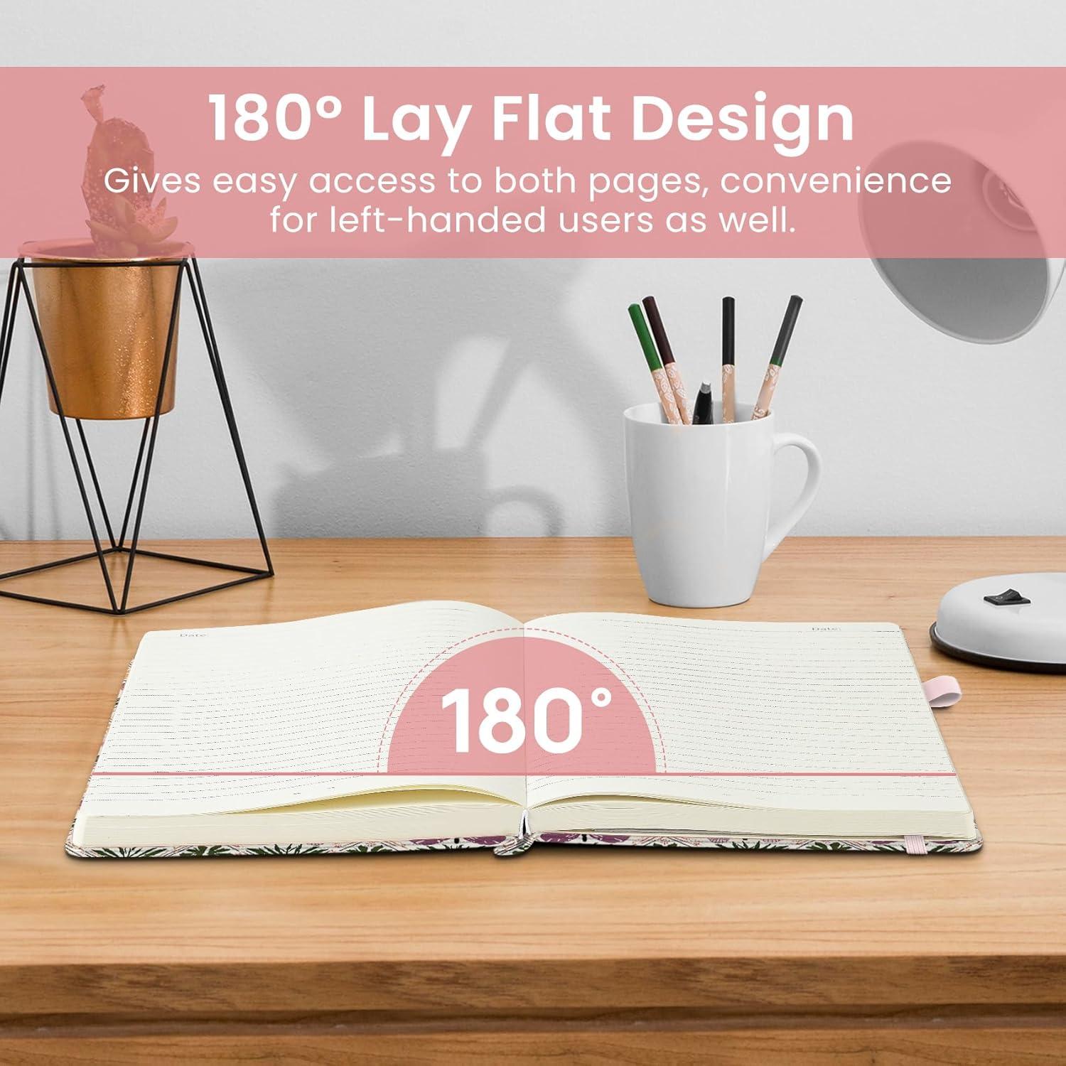image:imageTaja Lined Journal Notebook for Women amp Men Hardcover Leather Journal for writing A5 College Ruled Notebook for Work amp Note Taking Perfect for Office School Home Supplies 160 Pages GardenBButterfly Patchwork