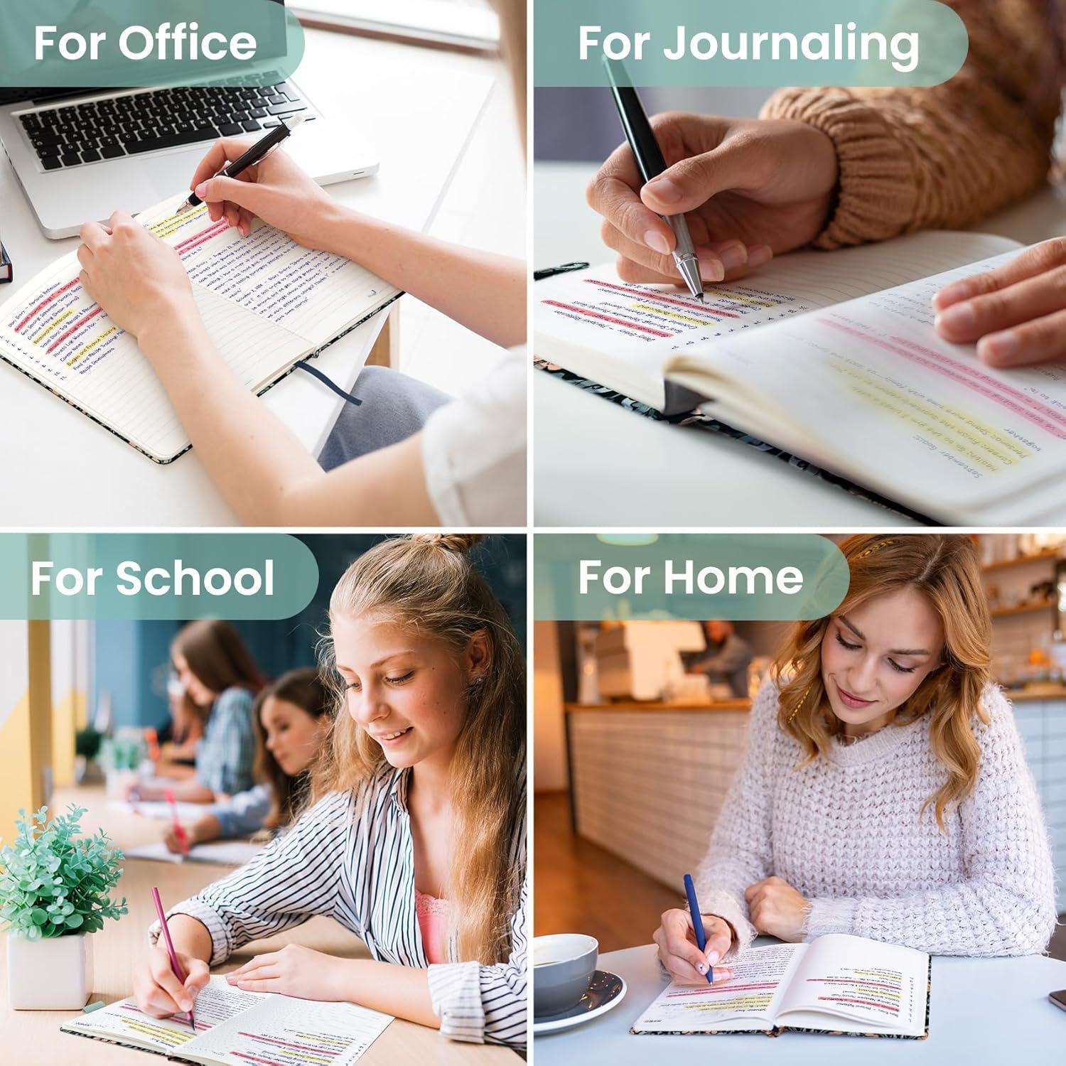 image:imageTaja Lined Journal Notebook for Women amp Men Hardcover Leather Journal for writing A5 College Ruled Notebook for Work amp Note Taking Perfect for Office School Home Supplies 160 Pages GardenBBaroque Bloom