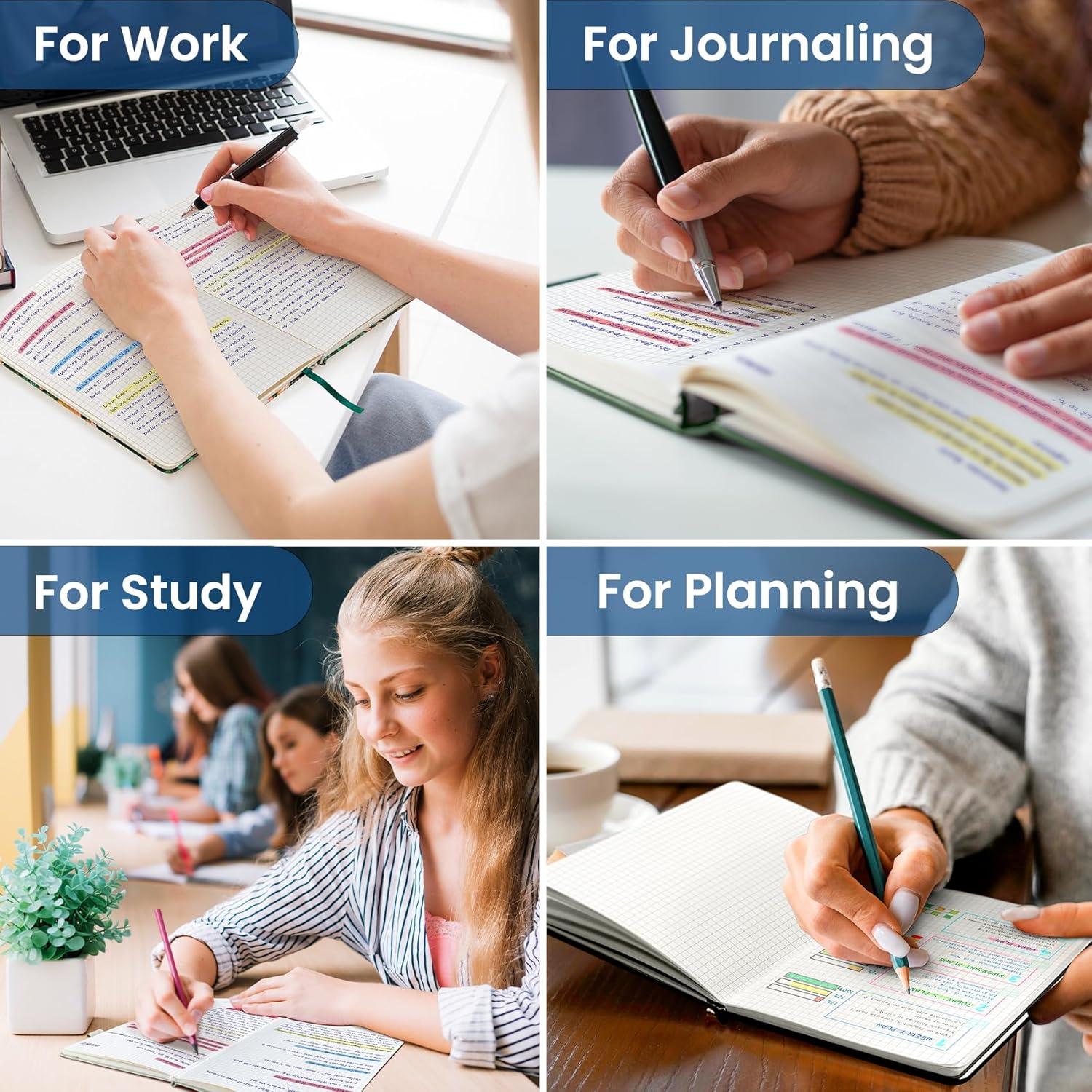 image:imageTaja Lined Journal Notebook for Women amp Men Hardcover Leather Journal for writing A5 College Ruled Notebook for Work amp Note Taking Perfect for Office School Home Supplies 160 Pages GardenMWatercolor Petal