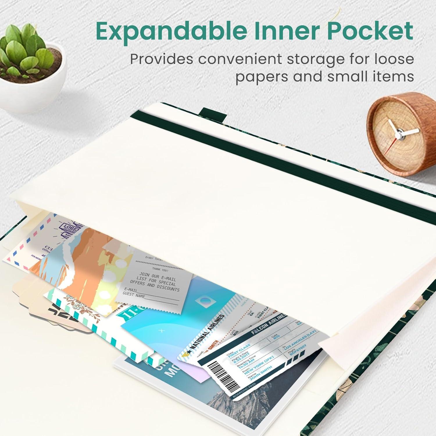 image:imageTaja Lined Journal Notebook for Women amp Men Hardcover Leather Journal for writing A5 College Ruled Notebook for Work amp Note Taking Perfect for Office School Home Supplies 160 Pages GardenJBotanical Waltz