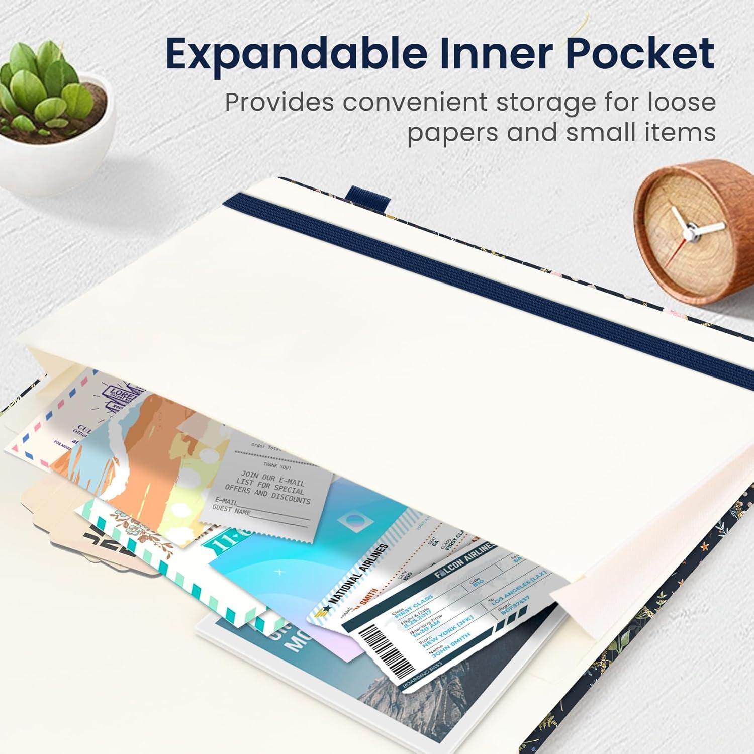 image:imageTaja Lined Journal Notebook for Women amp Men Hardcover Leather Journal for writing A5 College Ruled Notebook for Work amp Note Taking Perfect for Office School Home Supplies 160 Pages GardenEPatchwork Floral