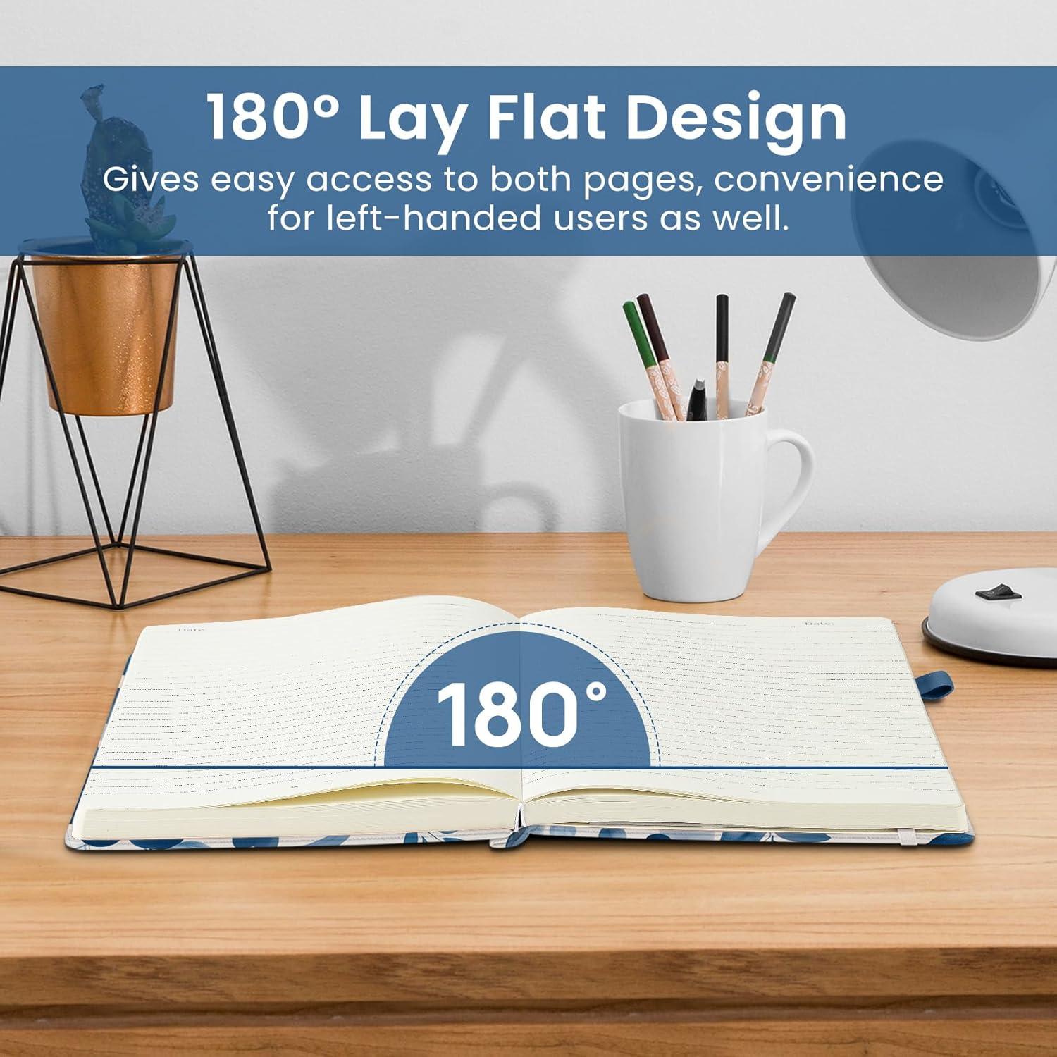 image:imageTaja Lined Journal Notebook for Women amp Men Hardcover Leather Journal for writing A5 College Ruled Notebook for Work amp Note Taking Perfect for Office School Home Supplies 160 Pages GardenMWatercolor Petal