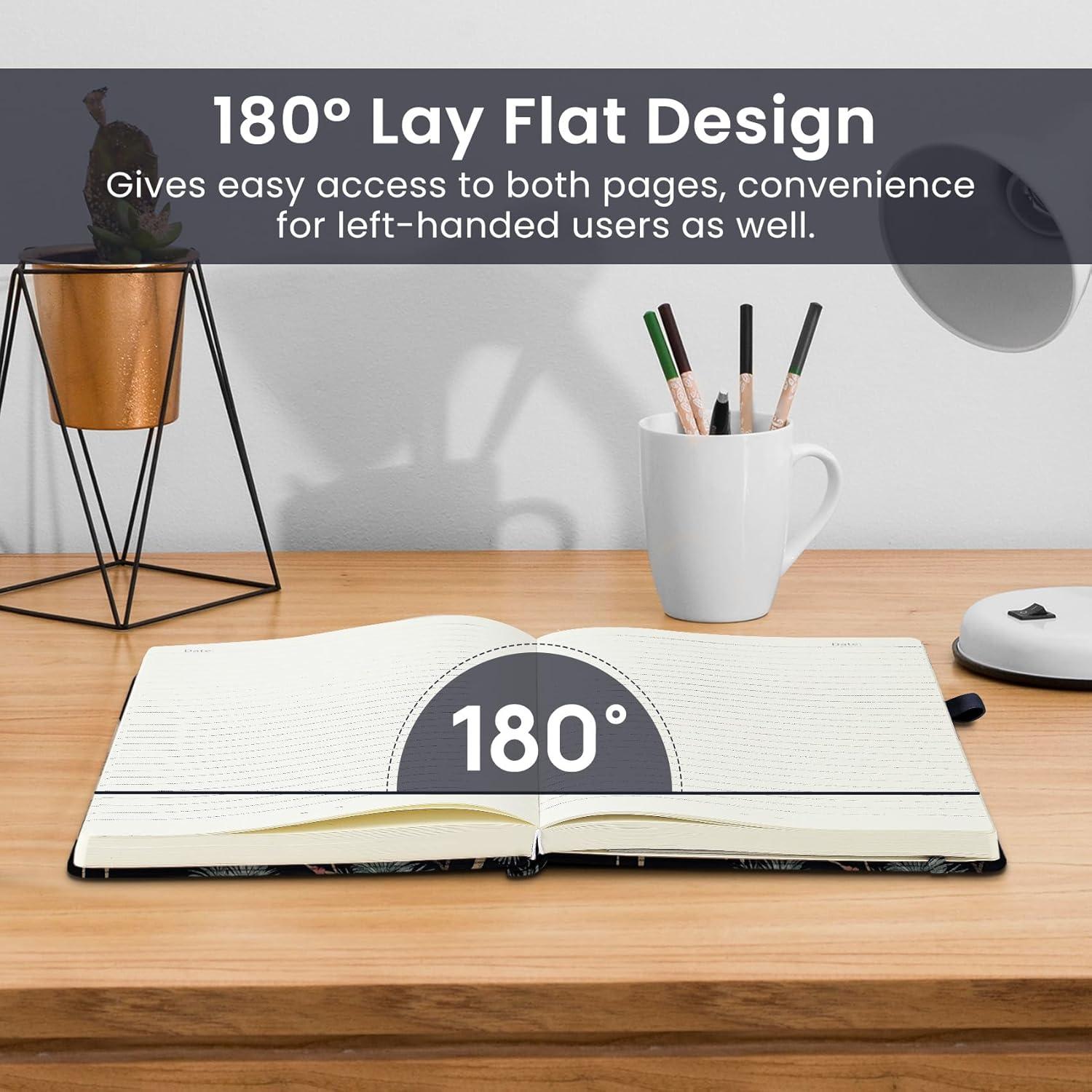 image:imageTaja Lined Journal Notebook for Women amp Men Hardcover Leather Journal for writing A5 College Ruled Notebook for Work amp Note Taking Perfect for Office School Home Supplies 160 Pages GardenOCrane