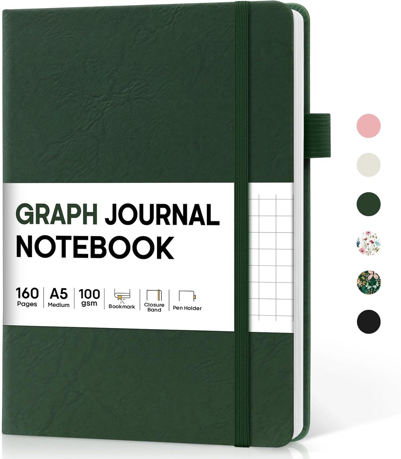 image:imageTaja Lined Journal Notebook for Women amp Men Hardcover Leather Journal for writing A5 College Ruled Notebook for Work amp Note Taking Perfect for Office School Home Supplies 160 Pages GardenWDark Green