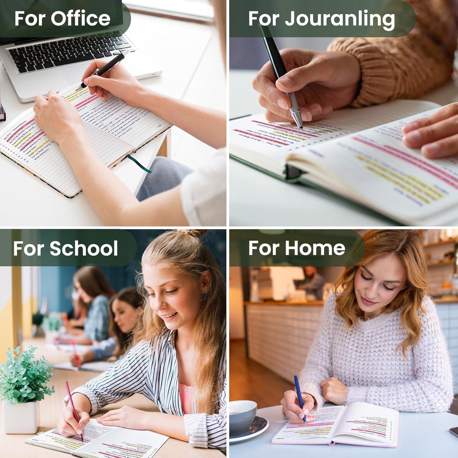 image:imageTaja Lined Journal Notebook for Women amp Men Hardcover Leather Journal for writing A5 College Ruled Notebook for Work amp Note Taking Perfect for Office School Home Supplies 160 Pages GardenWDark Green