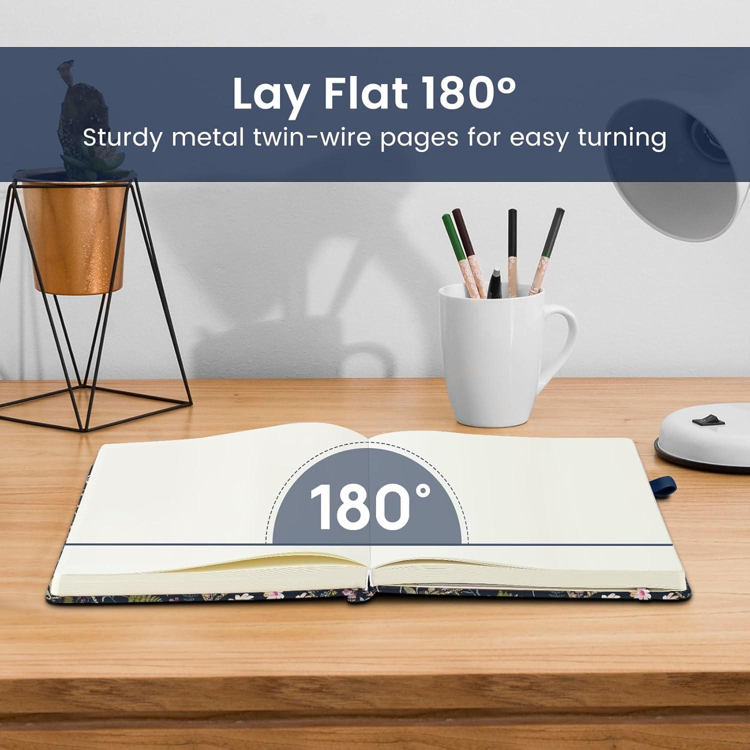 image:imageTaja Lined Journal Notebook for Women amp Men Hardcover Leather Journal for writing A5 College Ruled Notebook for Work amp Note Taking Perfect for Office School Home Supplies 160 Pages GardenEPatchwork Floral