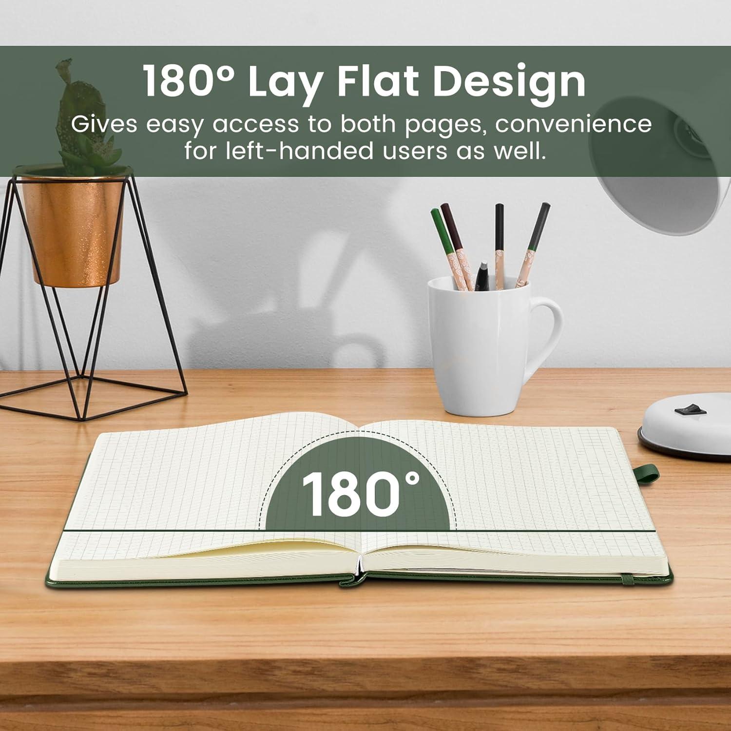 image:imageTaja Lined Journal Notebook for Women amp Men Hardcover Leather Journal for writing A5 College Ruled Notebook for Work amp Note Taking Perfect for Office School Home Supplies 160 Pages GardenWDark Green
