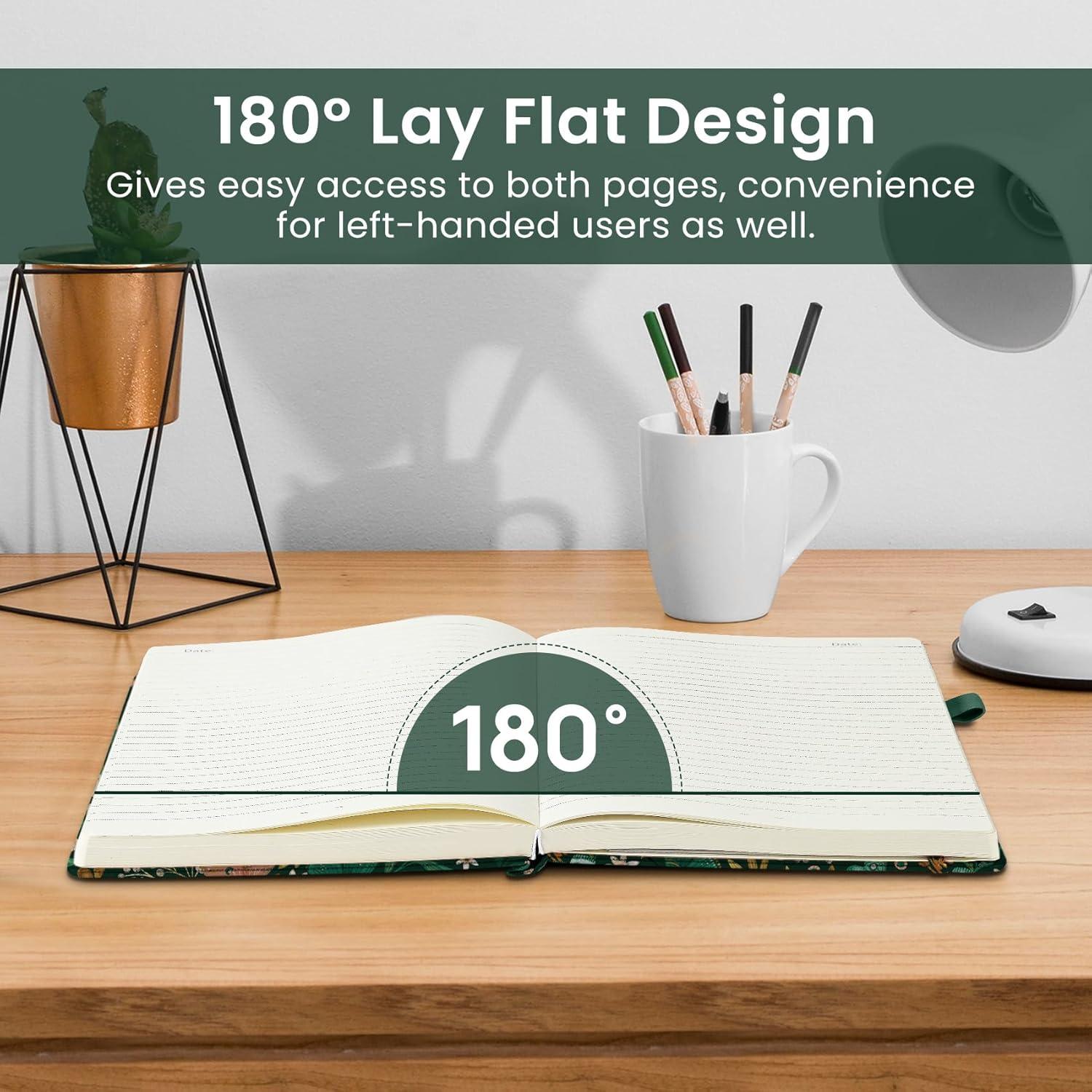 image:imageTaja Lined Journal Notebook for Women amp Men Hardcover Leather Journal for writing A5 College Ruled Notebook for Work amp Note Taking Perfect for Office School Home Supplies 160 Pages GardenCButterfly