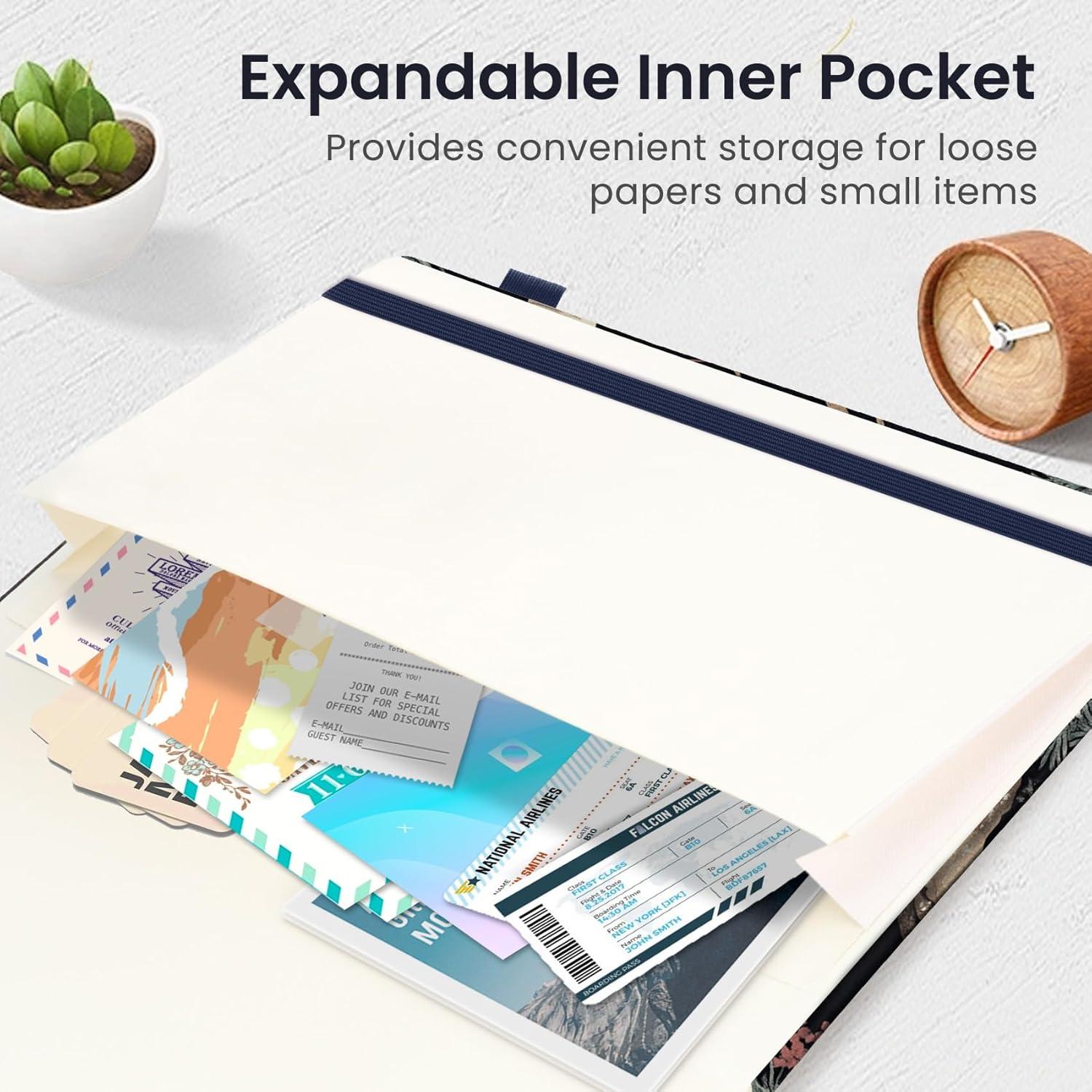 image:imageTaja Lined Journal Notebook for Women amp Men Hardcover Leather Journal for writing A5 College Ruled Notebook for Work amp Note Taking Perfect for Office School Home Supplies 160 Pages GardenOCrane