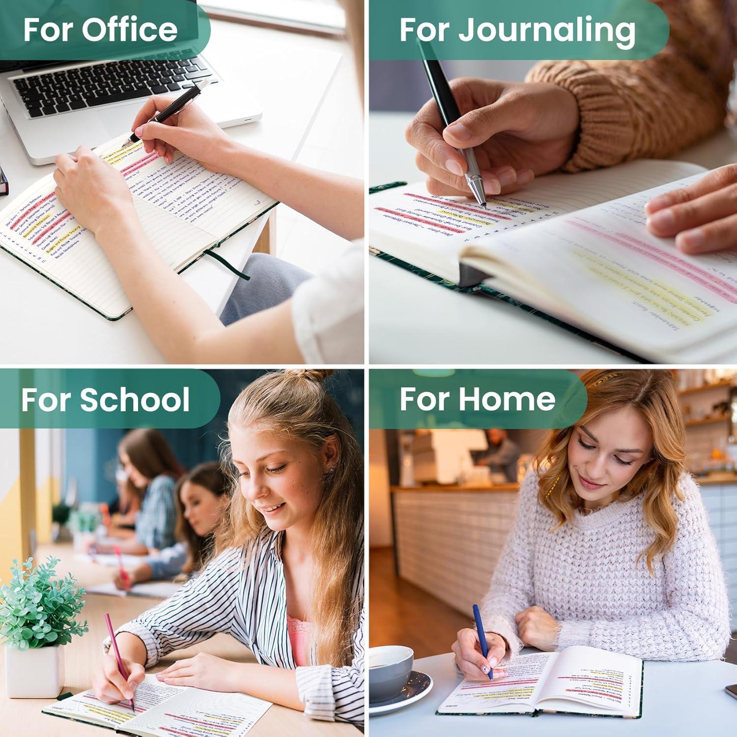 image:imageTaja Lined Journal Notebook for Women amp Men Hardcover Leather Journal for writing A5 College Ruled Notebook for Work amp Note Taking Perfect for Office School Home Supplies 160 Pages GardenJBotanical Waltz