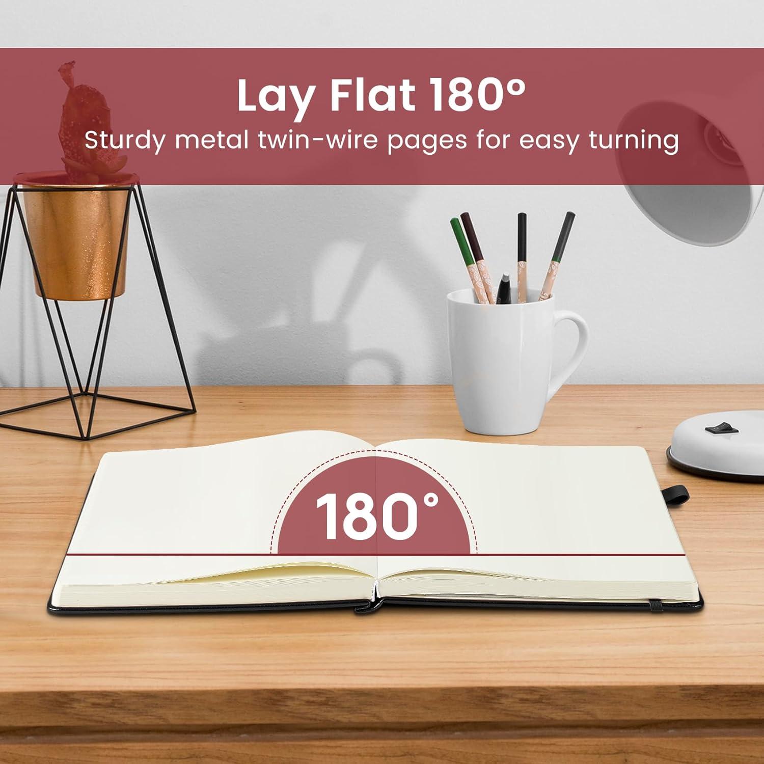 image:imageTaja Lined Journal Notebook for Women amp Men Hardcover Leather Journal for writing A5 College Ruled Notebook for Work amp Note Taking Perfect for Office School Home Supplies 160 Pages GardenXBlack