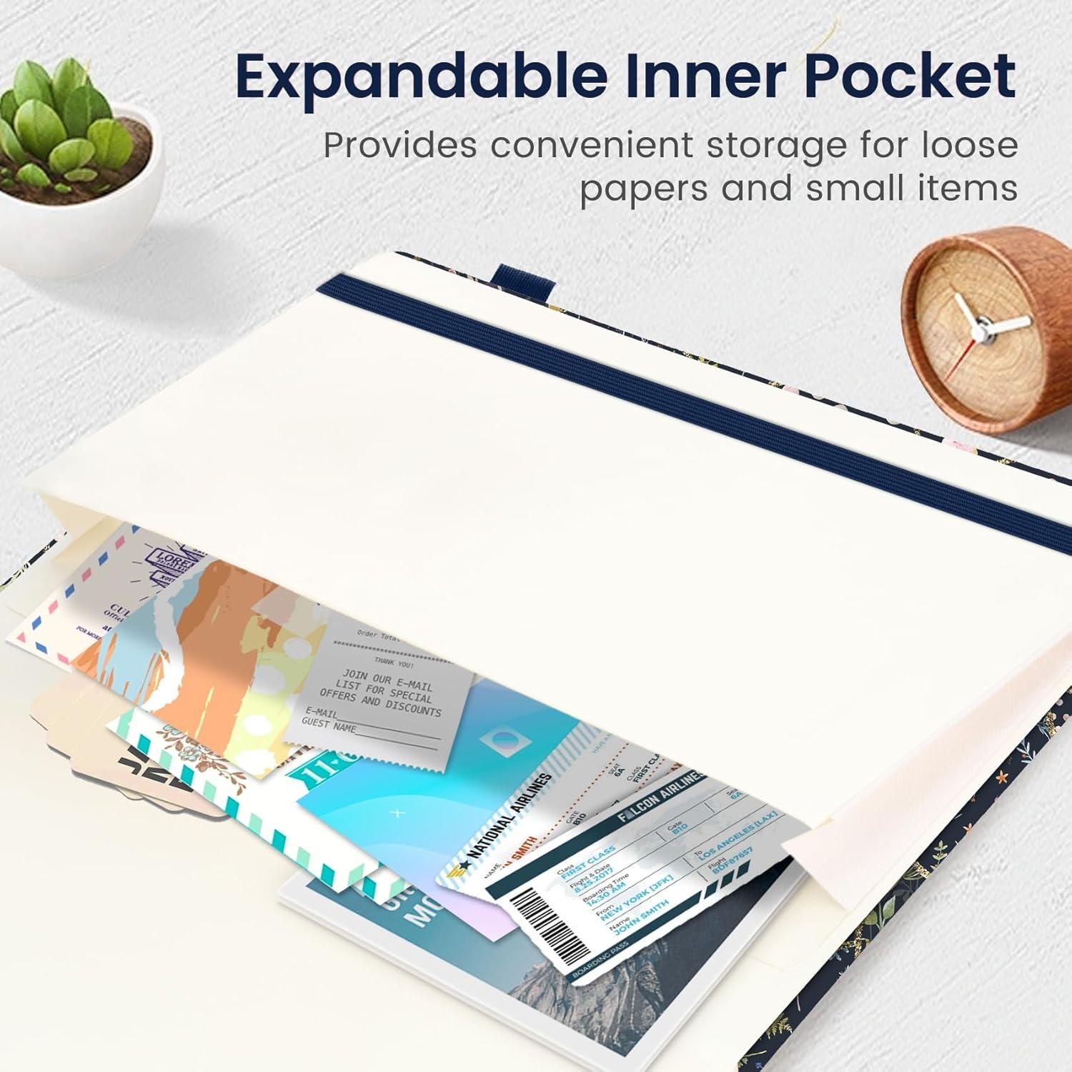 image:imageTaja Lined Journal Notebook for Women amp Men Hardcover Leather Journal for writing A5 College Ruled Notebook for Work amp Note Taking Perfect for Office School Home Supplies 160 Pages GardenEPatchwork Floral