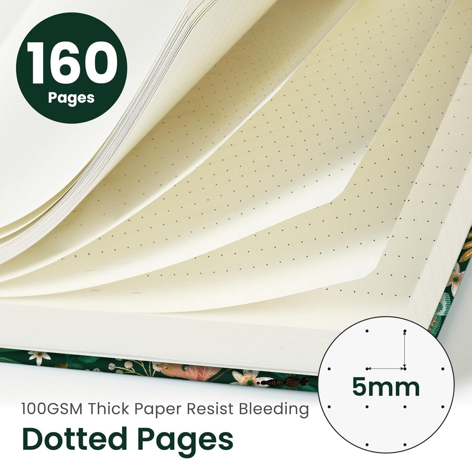 image:imageTaja Lined Journal Notebook for Women amp Men Hardcover Leather Journal for writing A5 College Ruled Notebook for Work amp Note Taking Perfect for Office School Home Supplies 160 Pages GardenCButterfly