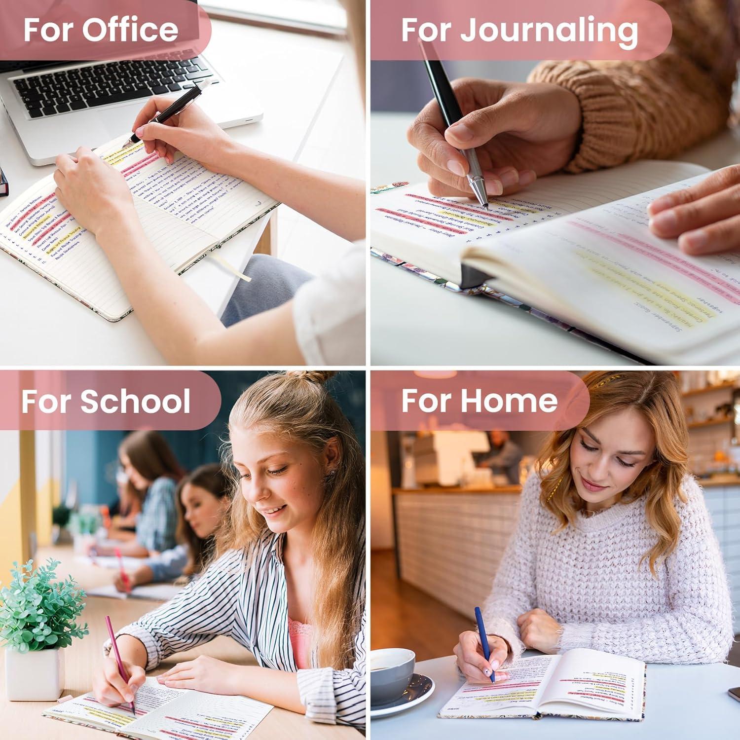 image:imageTaja Lined Journal Notebook for Women amp Men Hardcover Leather Journal for writing A5 College Ruled Notebook for Work amp Note Taking Perfect for Office School Home Supplies 160 Pages GardenBButterfly Patchwork
