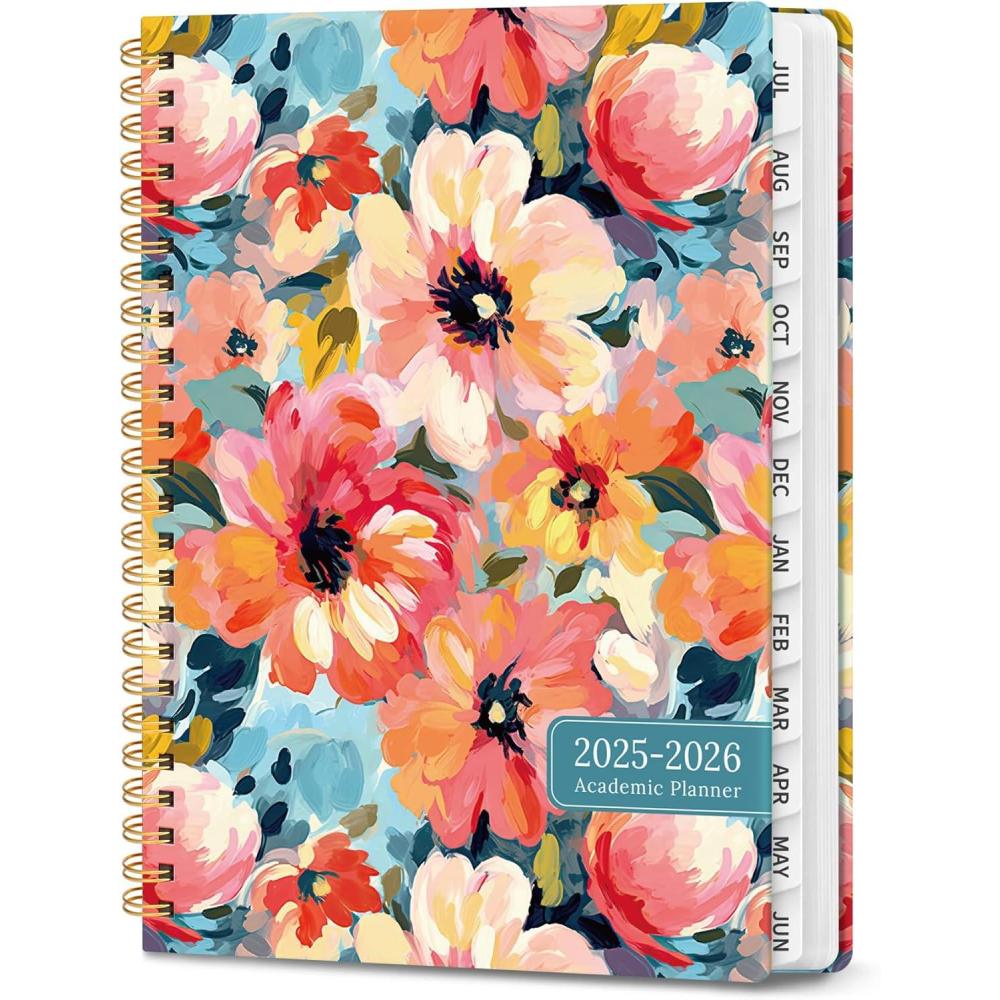 image:image2026 Planner Weekly and Monthly Calendar Planner for Women Jan 2026 Dec 2026 Hardcover Planning Agenda book with Tabs Spiral Bound Inner Pocket Perfect for School Office Supplies 63 x 85 ButterflyDPastel Garden