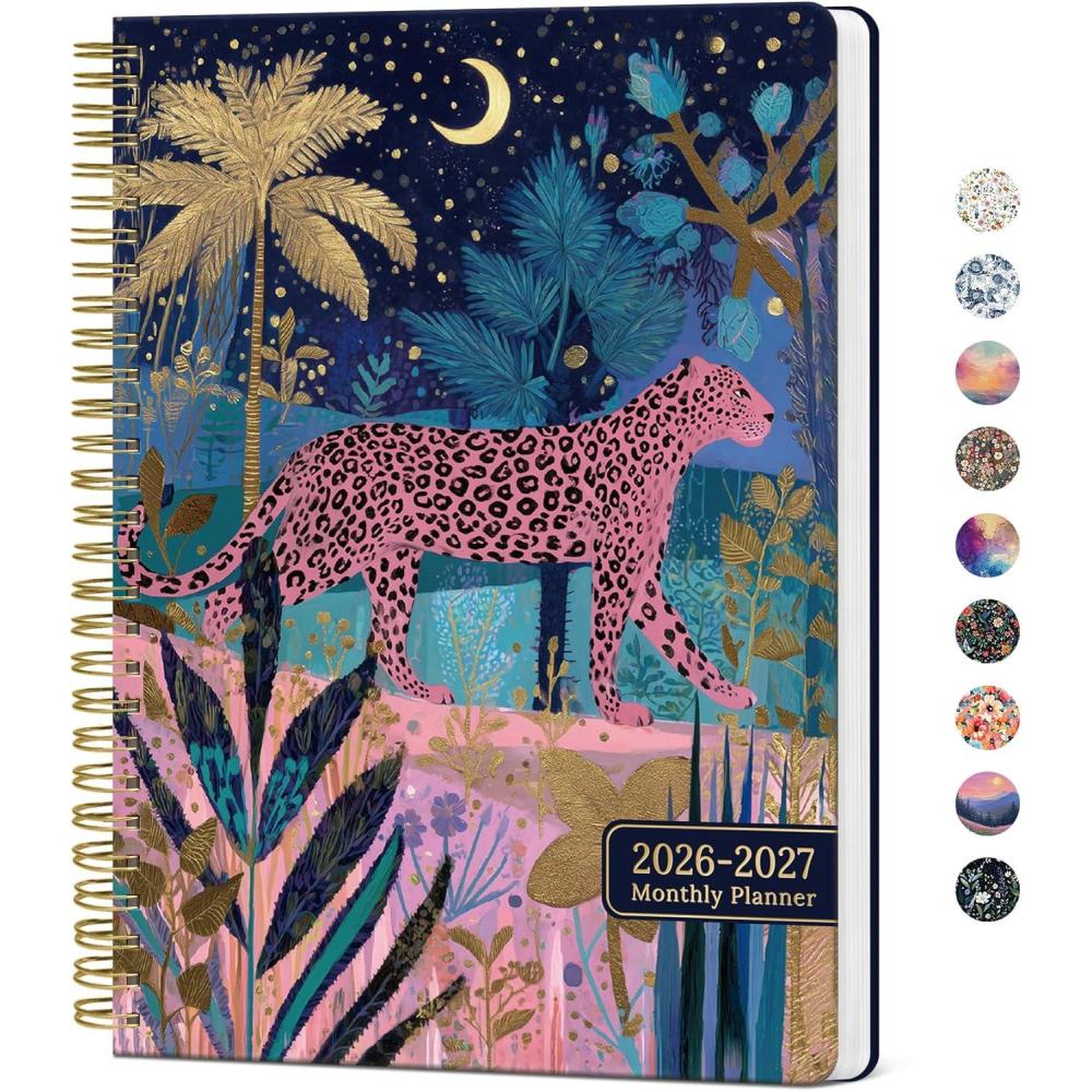 image:imageMonthly Planner 20252027 2 Year Months Planner Calendar 20252027 July 2025 June 2027 7 x 10 2527 Monthly Calendar Planner 24 Months Perfect for School Office Home Planning GreenEMidnight Jungle