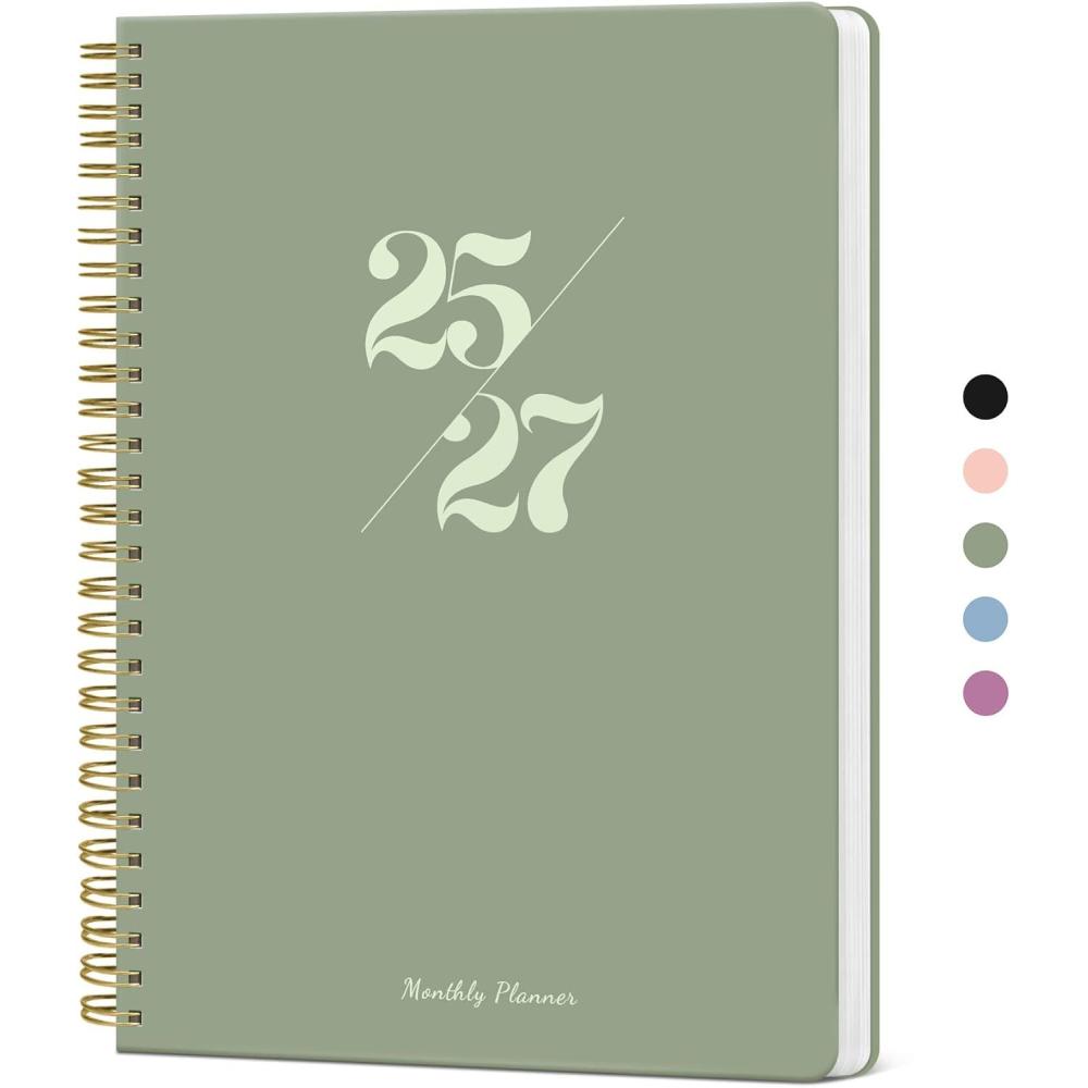 image:imageMonthly Planner 20252027 2 Year Months Planner Calendar 20252027 July 2025 June 2027 7 x 10 2527 Monthly Calendar Planner 24 Months Perfect for School Office Home Planning GreenAGreen