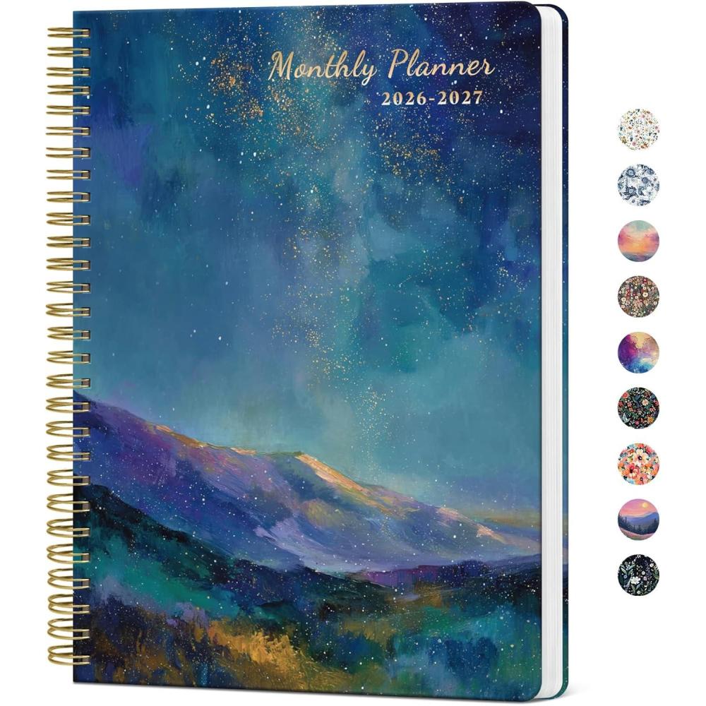image:imageMonthly Planner 20252027 2 Year Months Planner Calendar 20252027 July 2025 June 2027 7 x 10 2527 Monthly Calendar Planner 24 Months Perfect for School Office Home Planning GreenFStarlit Peaks