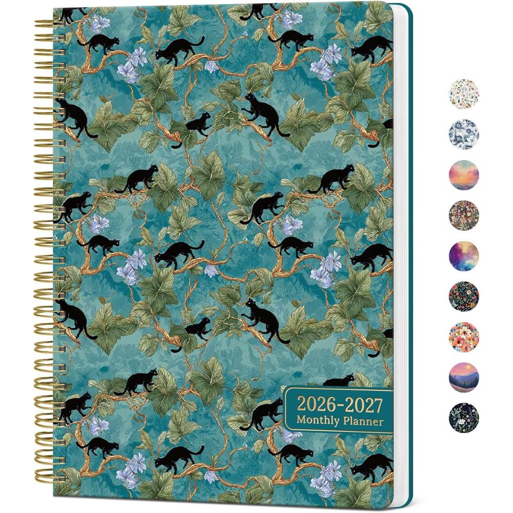 image:imageMonthly Planner 20262027 2 Year Months Calendar Planner 20262027 Runs from January 2026 December 2027 7 x 10 24 Months Perfect for School Office Home Planning Distant PeaksHCats in Vine